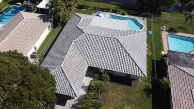 Residential Roofing Installation using Eagle Roofing Tile