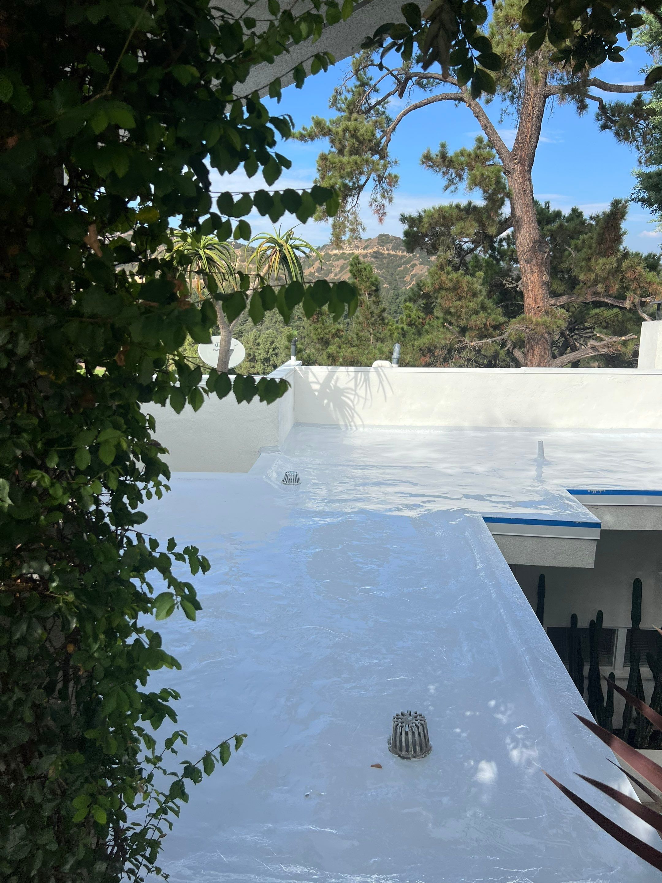Silicone Membrane Re-coating  by Hull Brothers Roofing