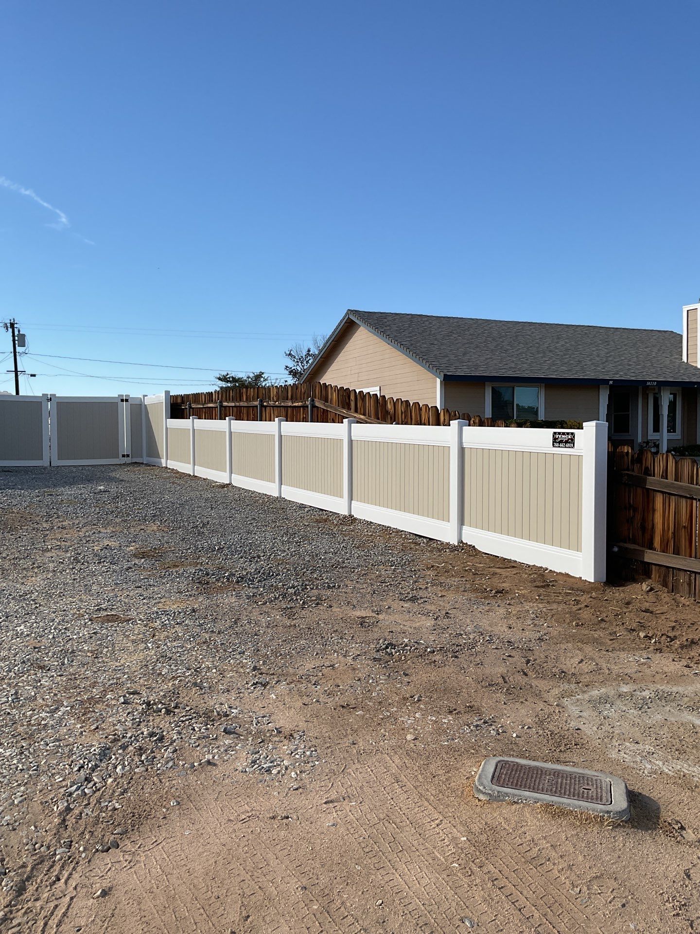 Fence Installation using Vinyl by Fence Guys Inc. 
