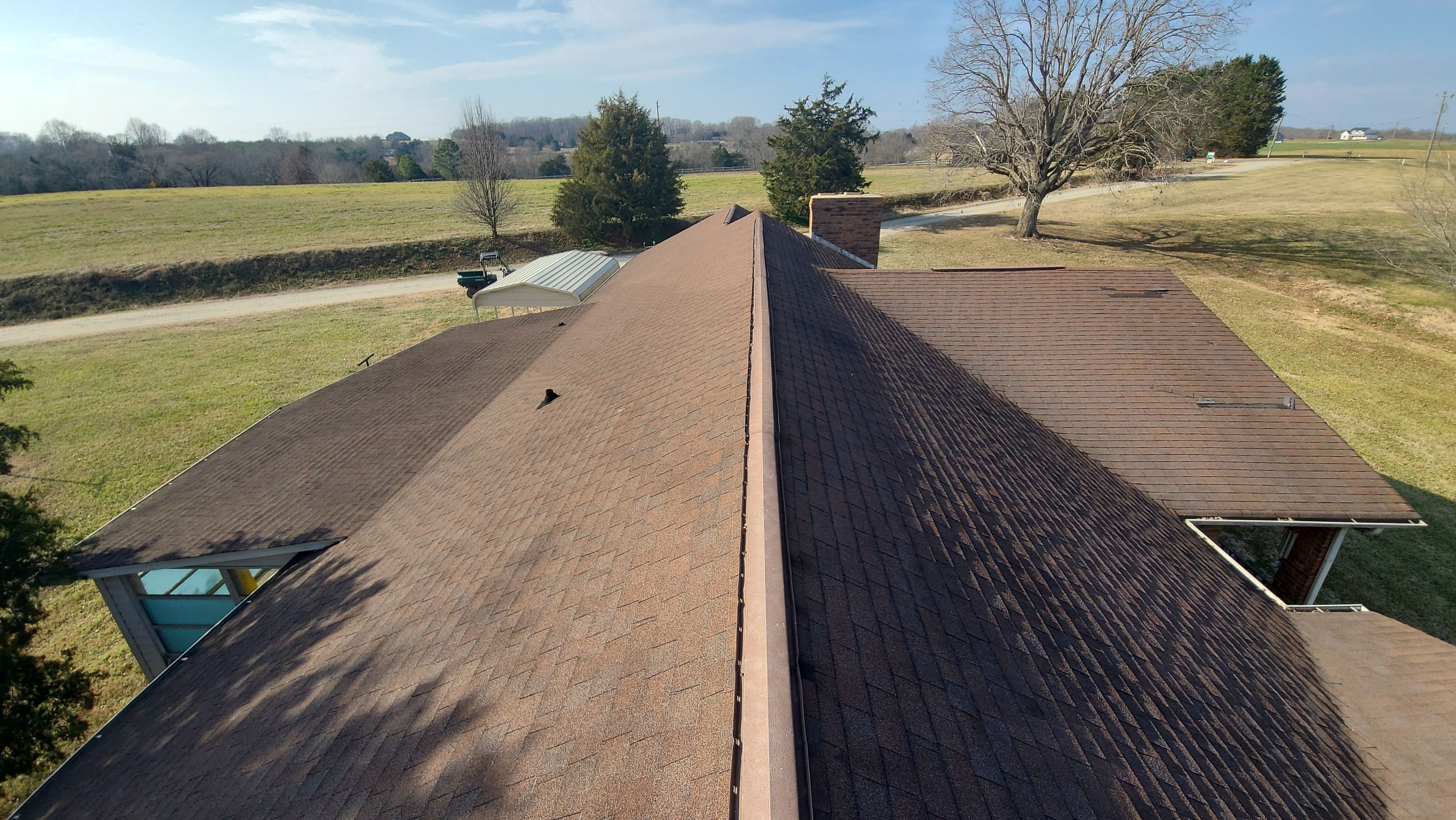 Farm roof job by BROCK BUILDERS 
