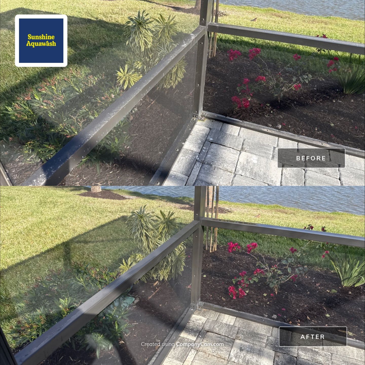 Pool Cage Screen Enclosure Cleaning in Canoe Creek – Parrish, FL by Sunshine AquaWash