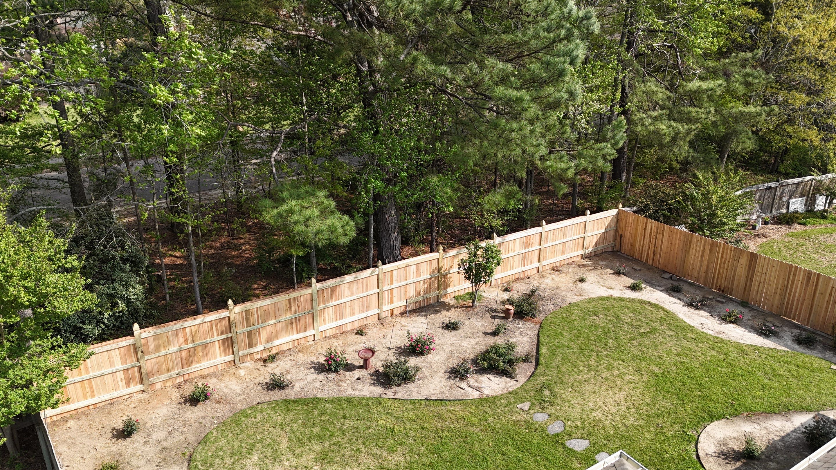 6’ Cedar Good Neighbor 6x6 French Gothic by Roberson Construction LLC