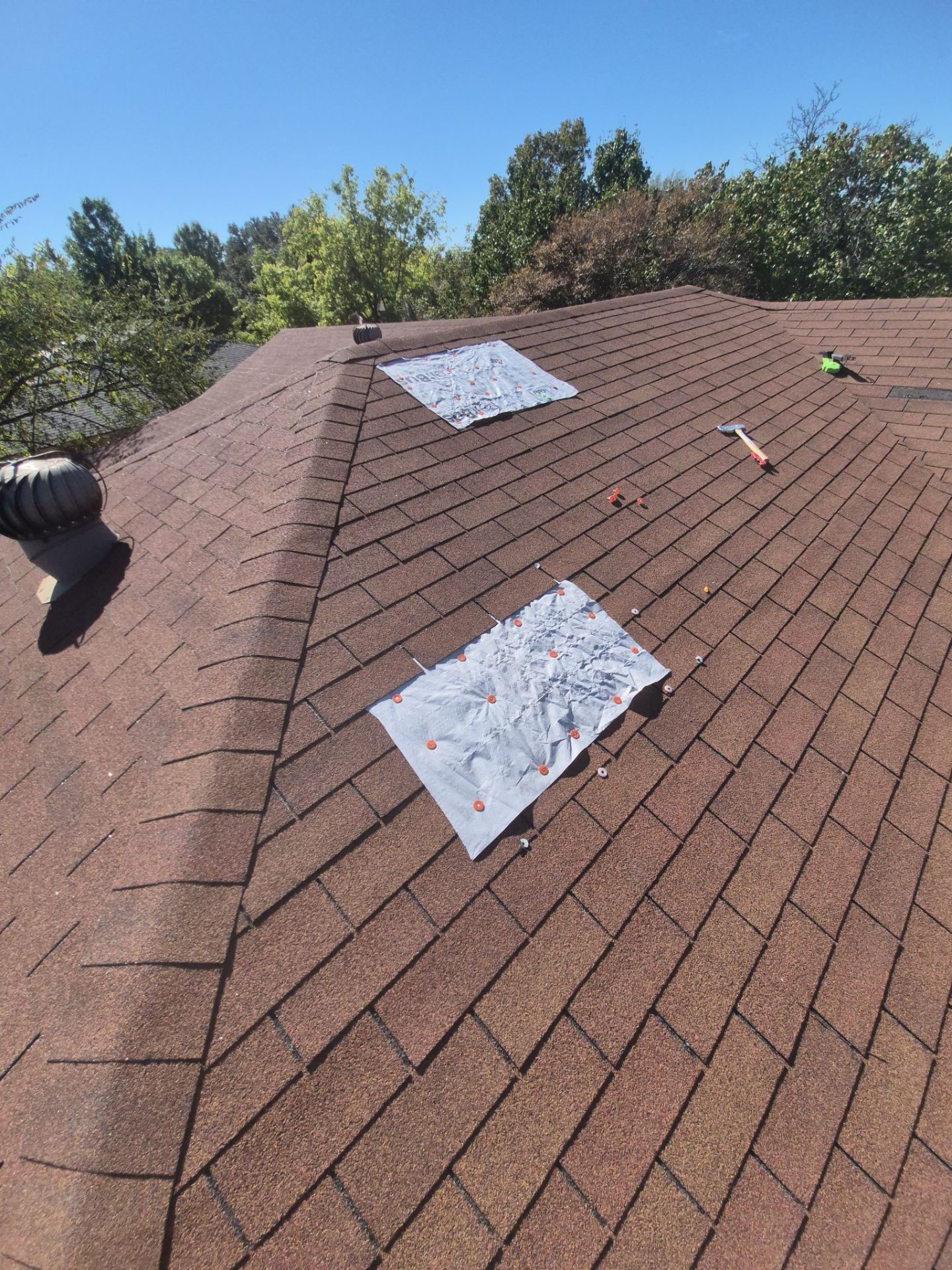 Residential Tarp Repair by Becker Roofing and Exteriors