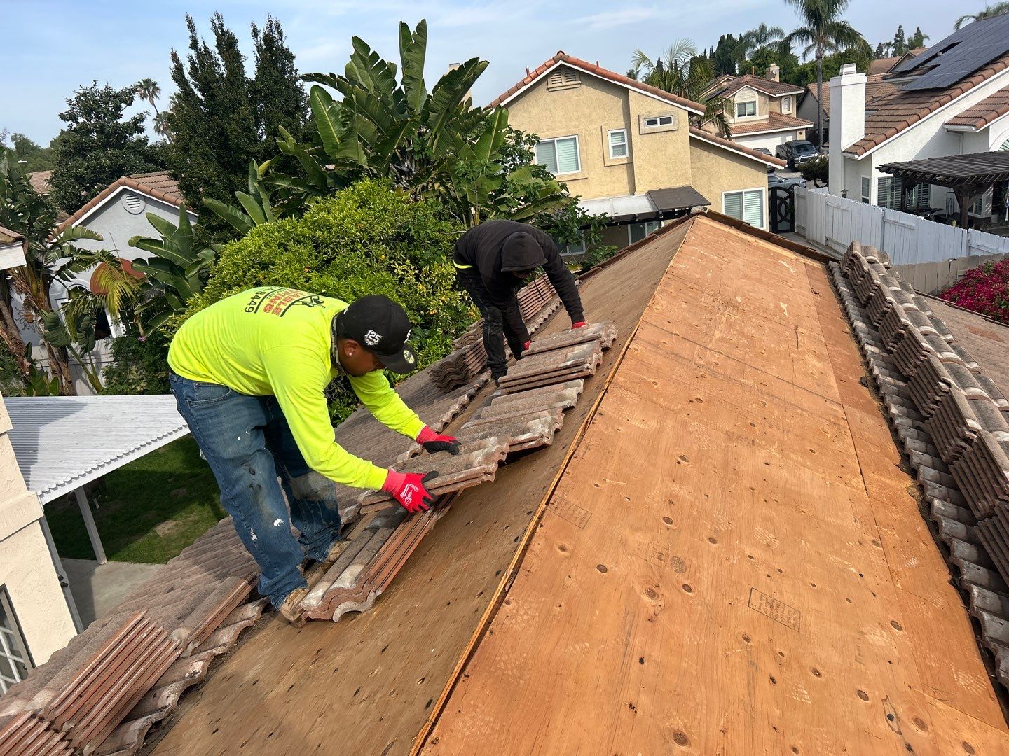 Comprehensive Concrete Tile Roof Replacement and Structural Wood Repair in Chula Vista by Reliable Roofing San Diego Inc.