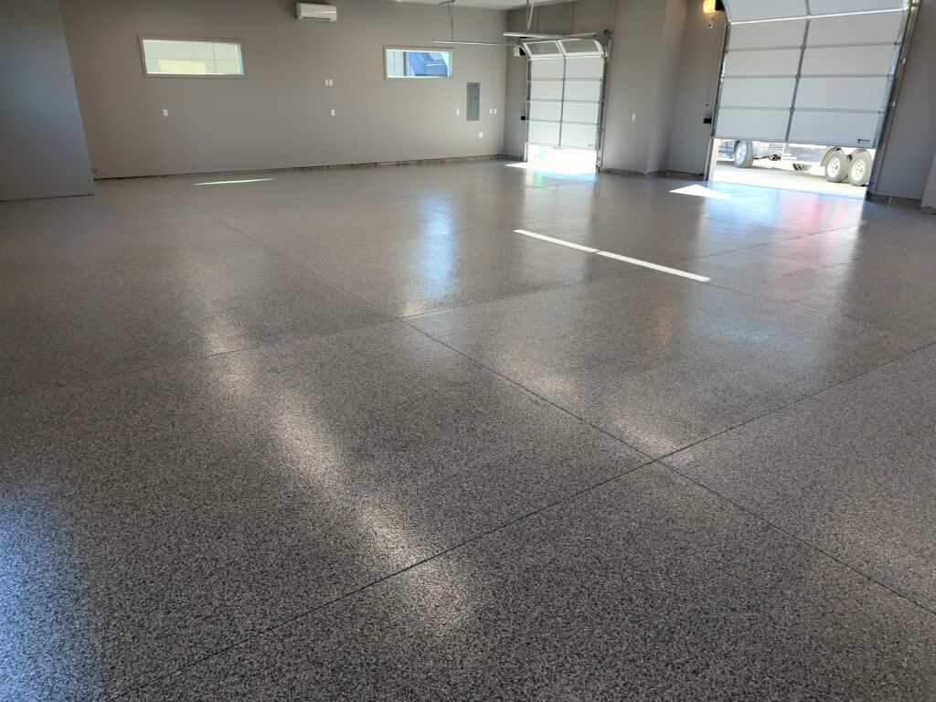 Shop Transformation using Slate Stone by Croc Coatings, LLC