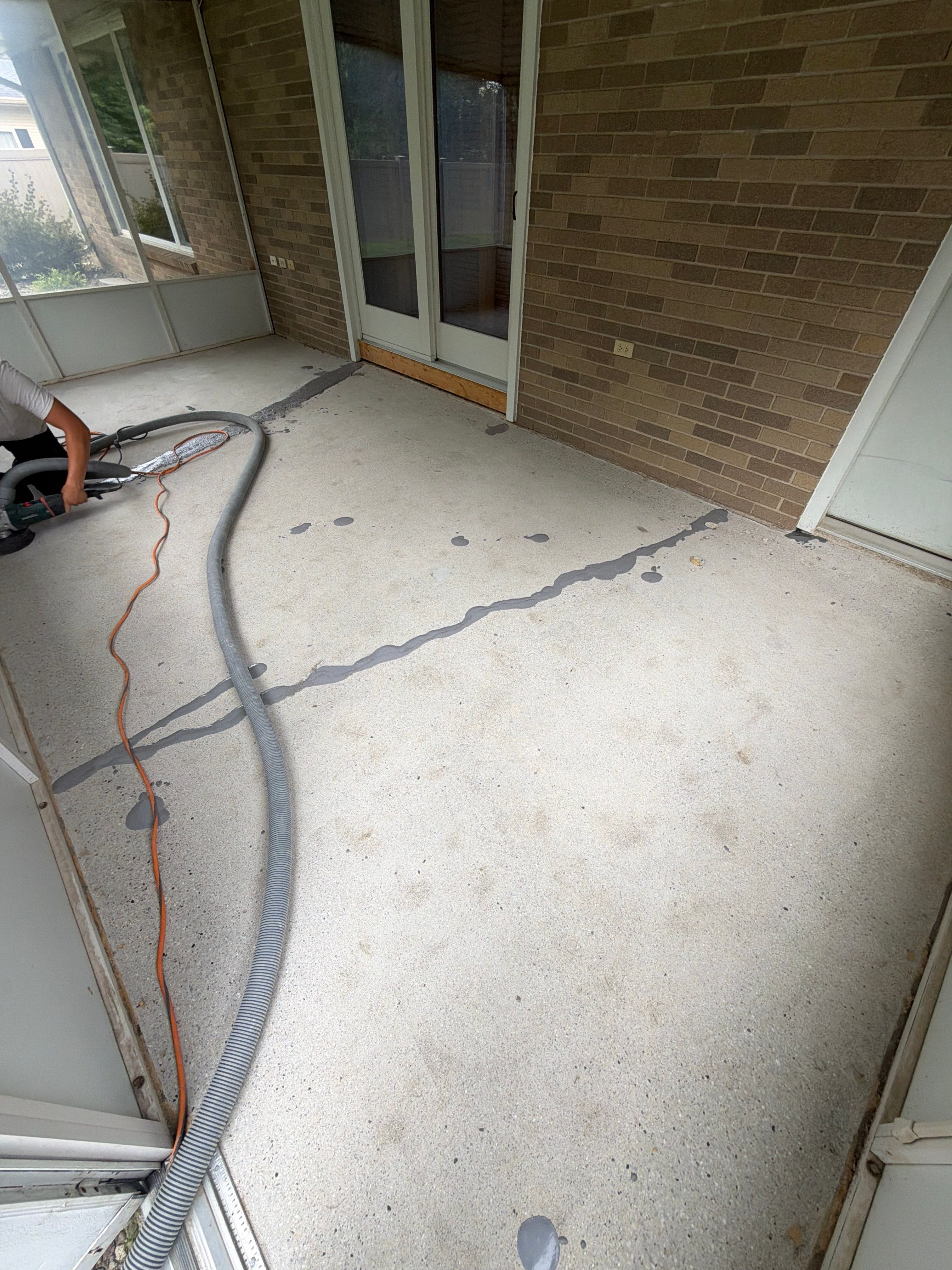 Project in Saint Johns, Michigan by Freedom Concrete Coatings. 