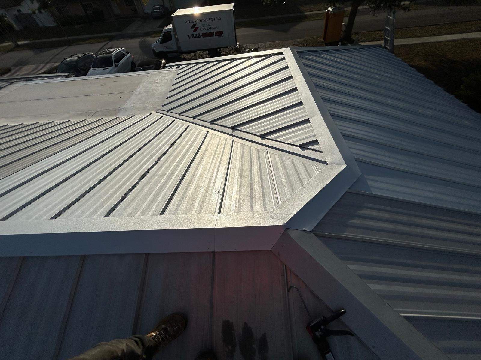 24ga 1" Nail-Strip Mill Finish by Total Roofing System The Metal Roof Experts