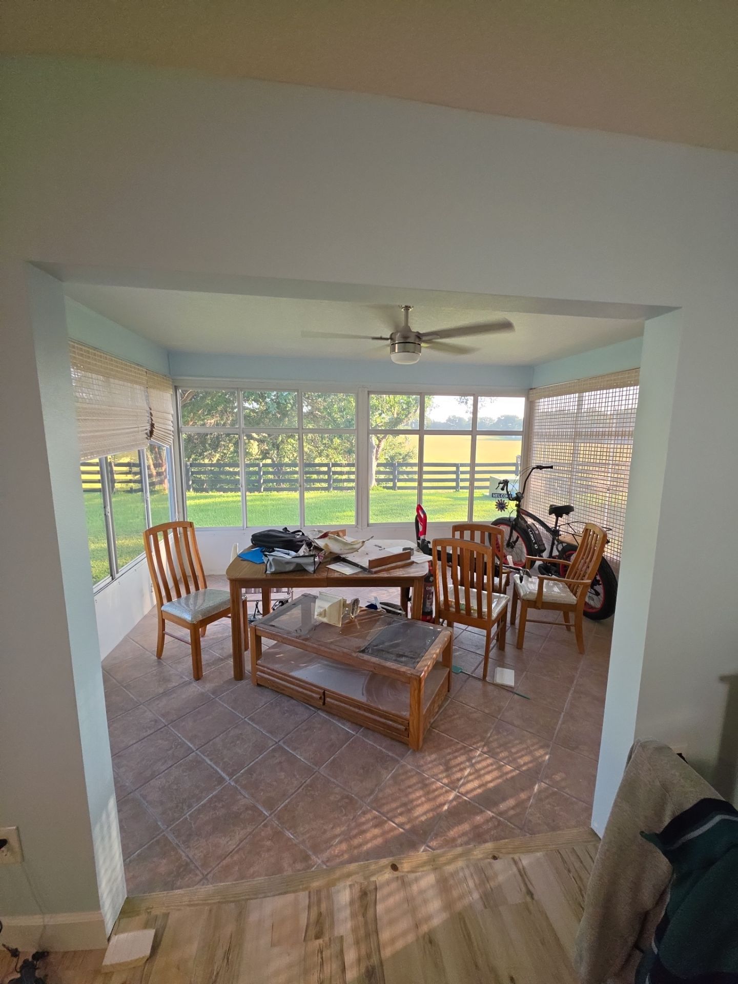 Sunroom Conversion with Alside Windows and Provia Door in The Villages by Windows & Doors Store