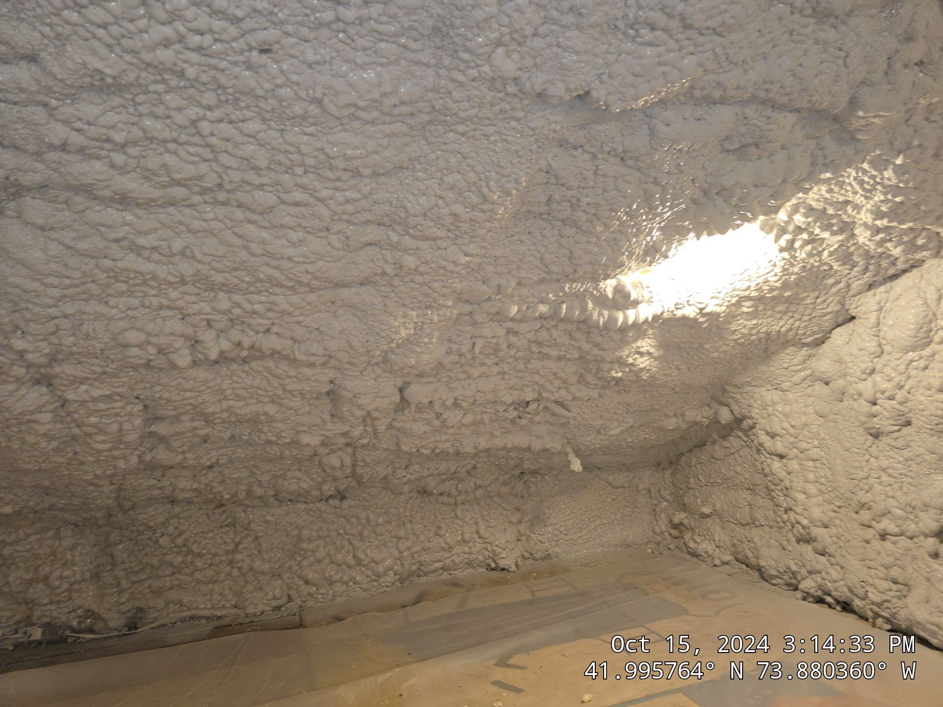 Attic Insulation using open cell spray foam by NYS Foam & Energy