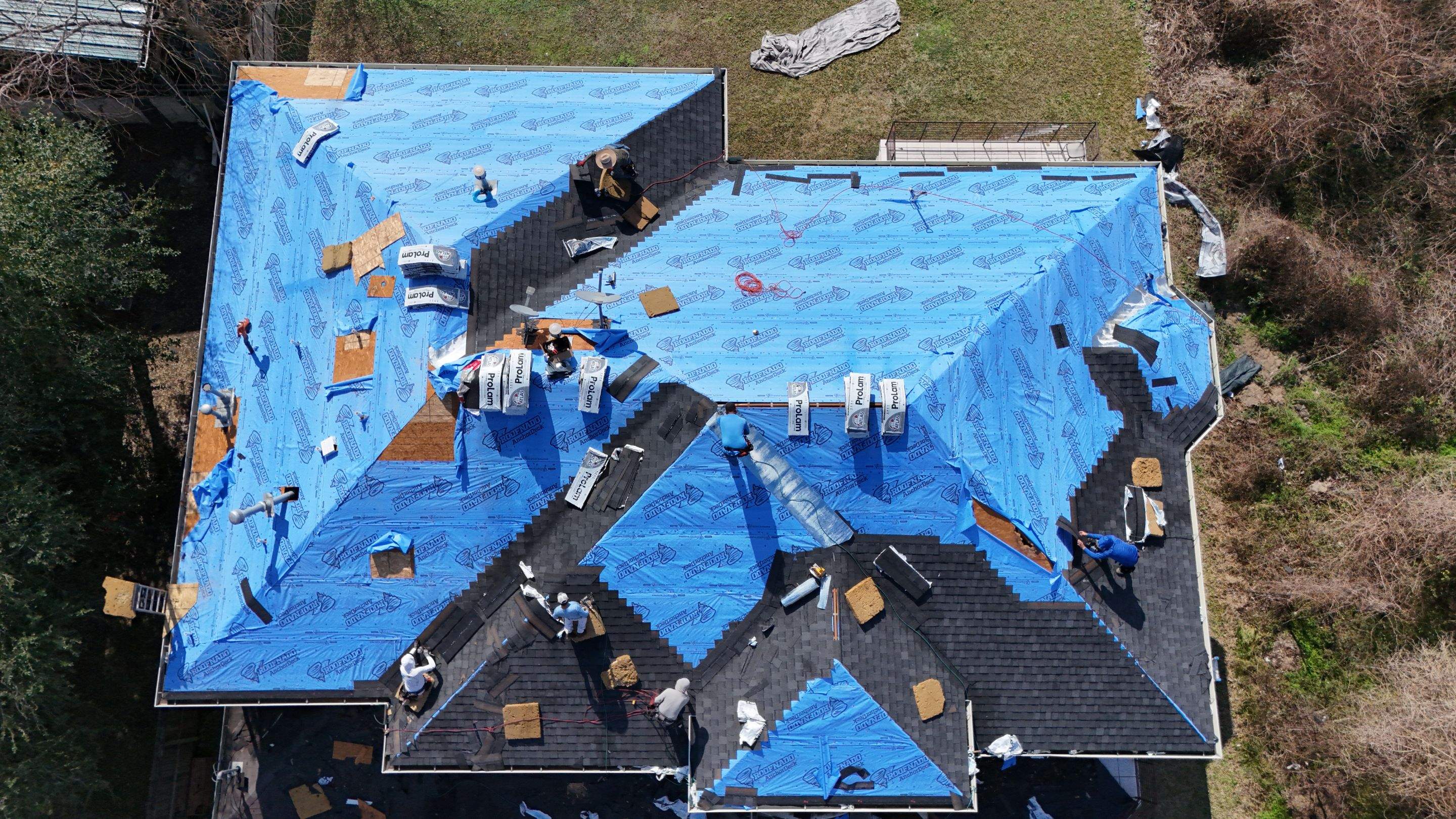 Storm-Damaged Roof Rebuilt, Deck Repairs Included — Houston, TX by PL Roofing & SB Roofing, LLC.