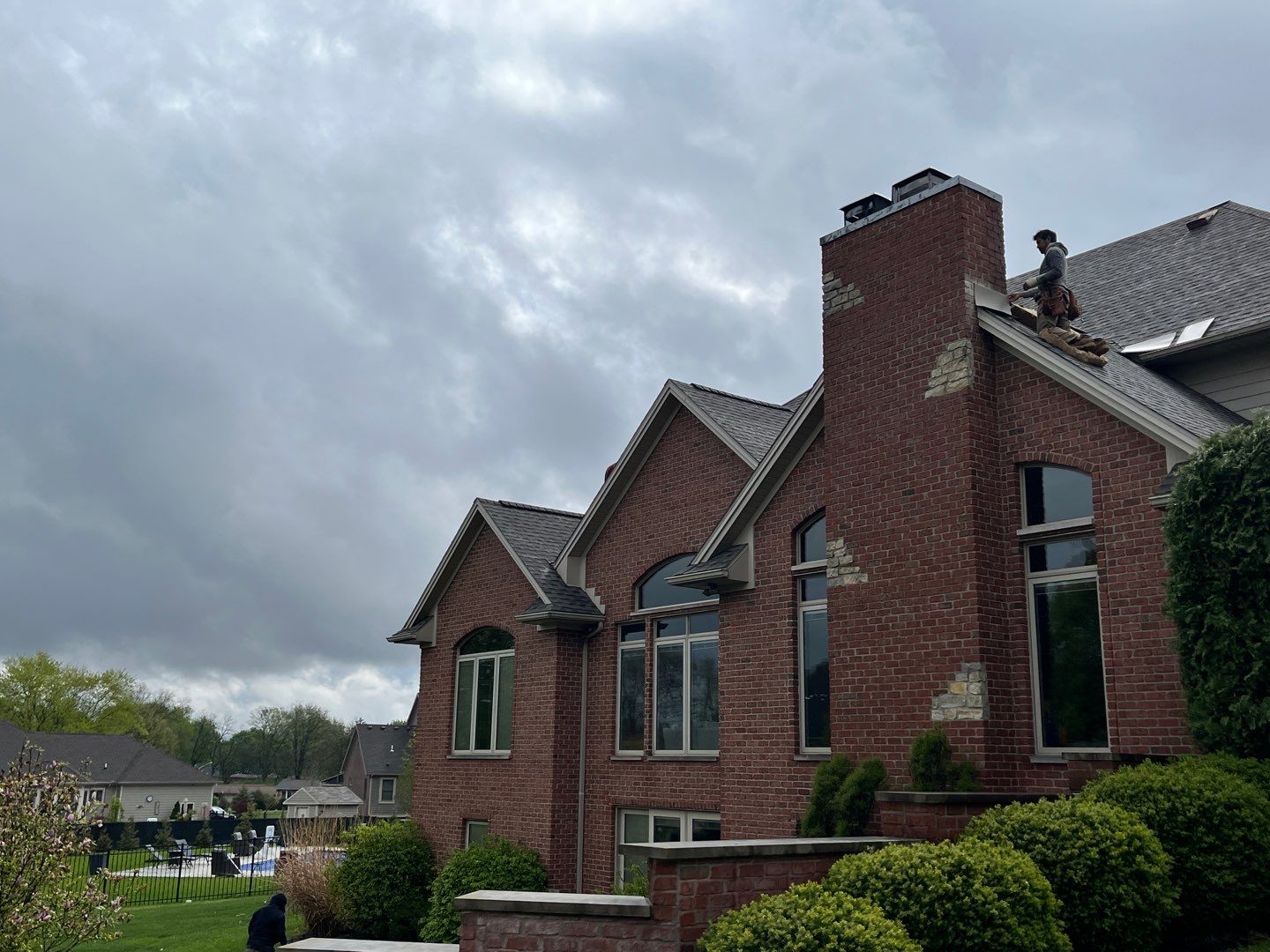 Residential Roofing Installation using GAF Timberline HDZ Weathered Wood by Nitro Roofing and Construction