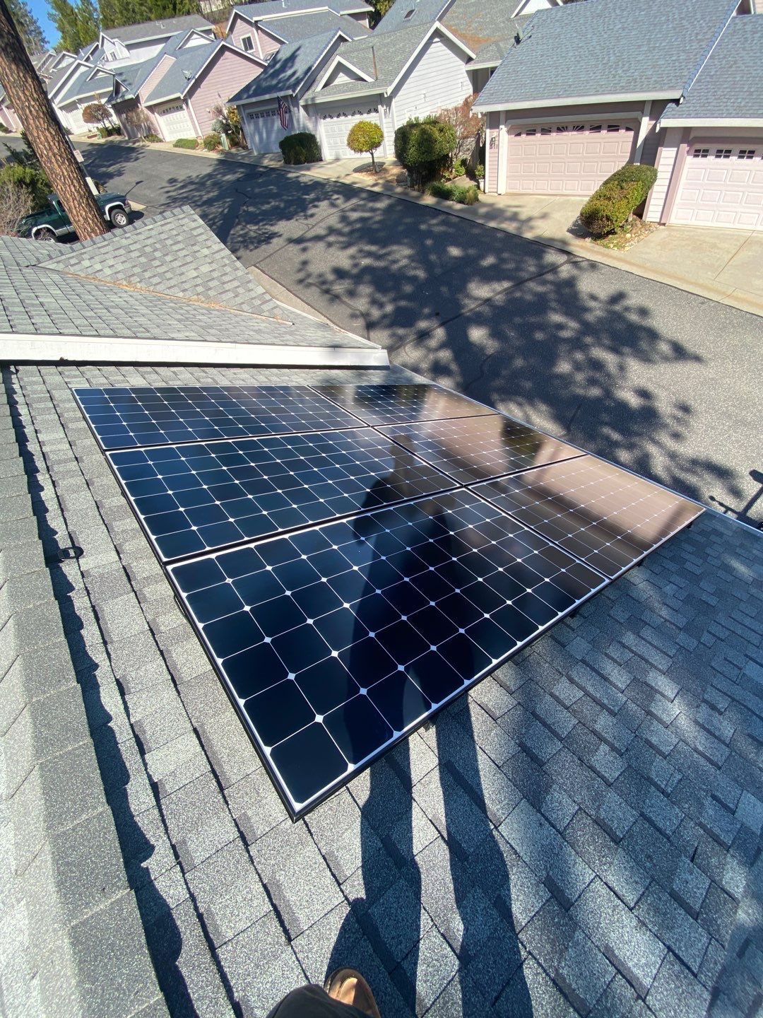 Attic Insulation, Roofing, and Solar for this in-town home by Byers Enterprises 
