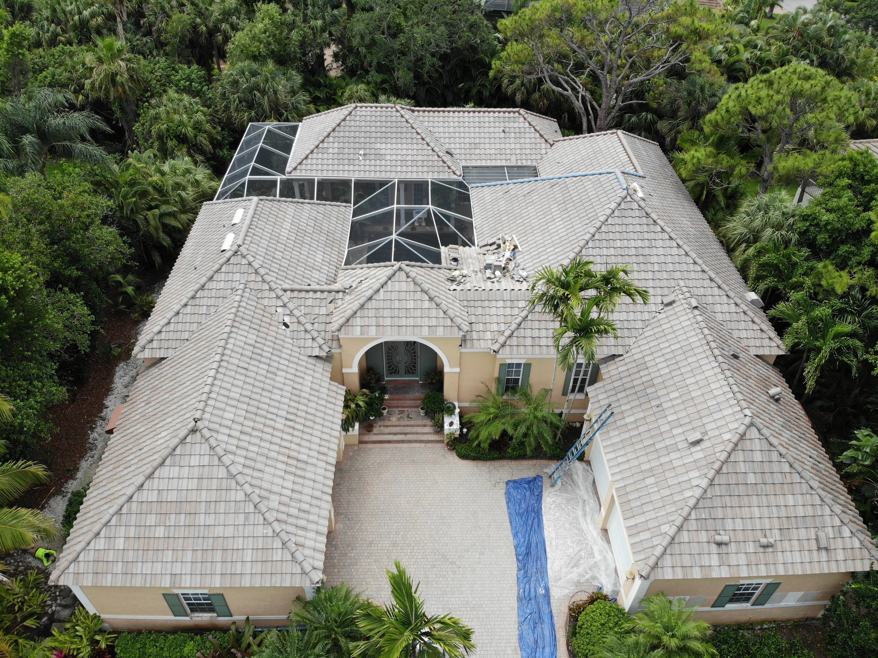 Residential Roofing Installation using Eagle Concrete Tile in Bonita Springs by International Roofing