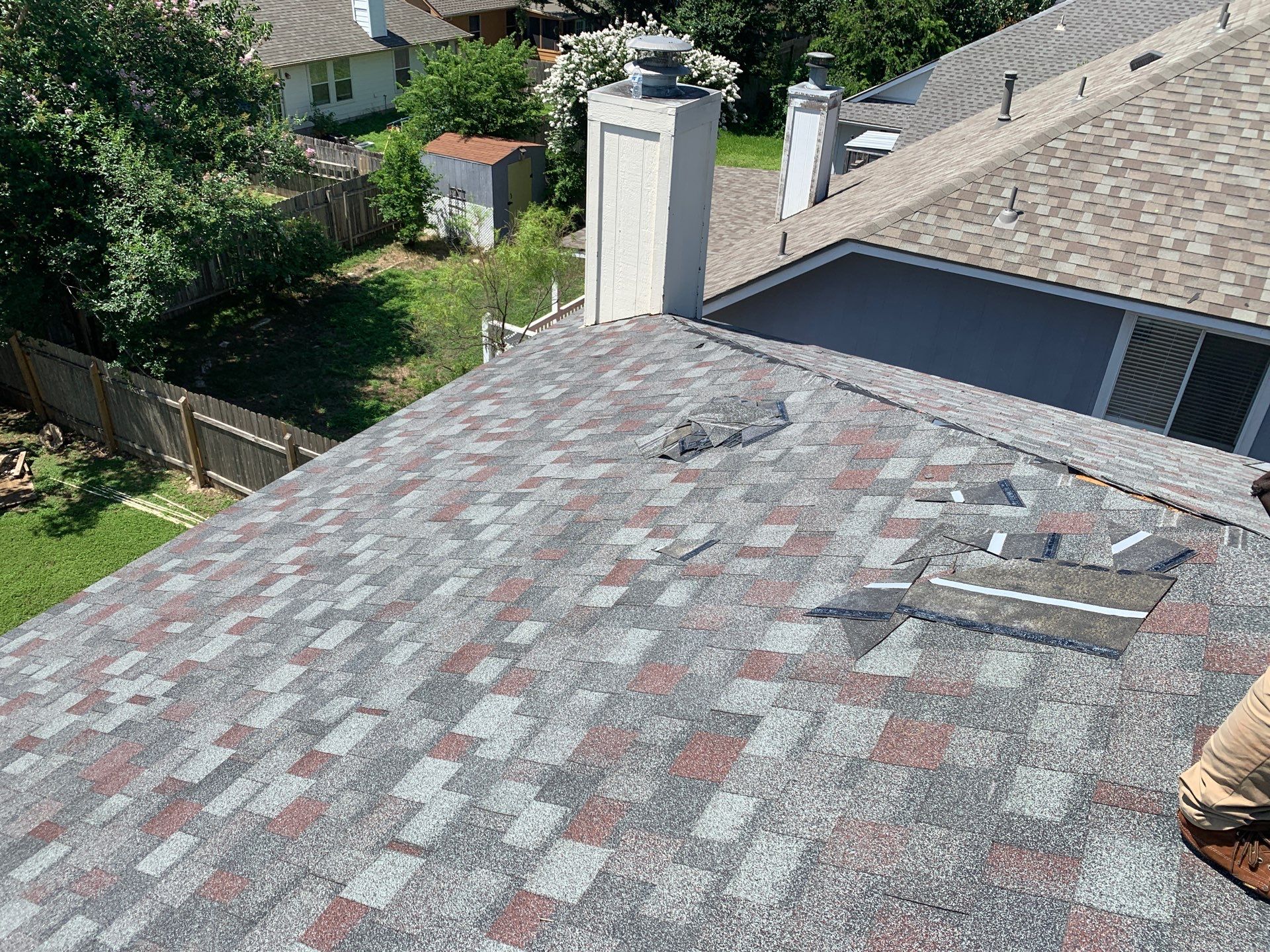 Architectural Shingle Roof Replacement and Sheathing Upgrades in Round Rock by Caliber Restoration LLC