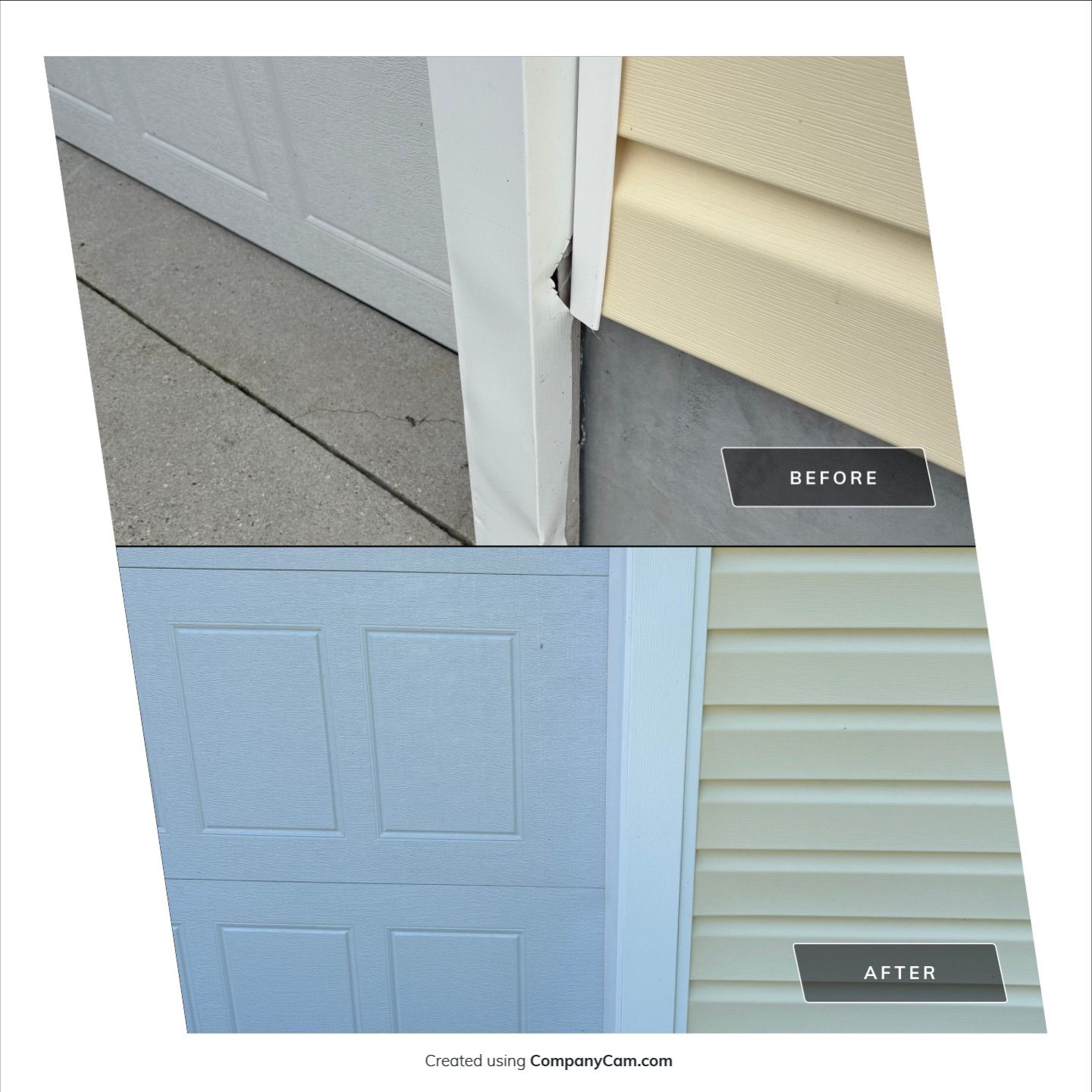 Custom Garage Door Trim and Aluminum Coil Replacement in Burgaw by Ideal Siding Wilmington, NC