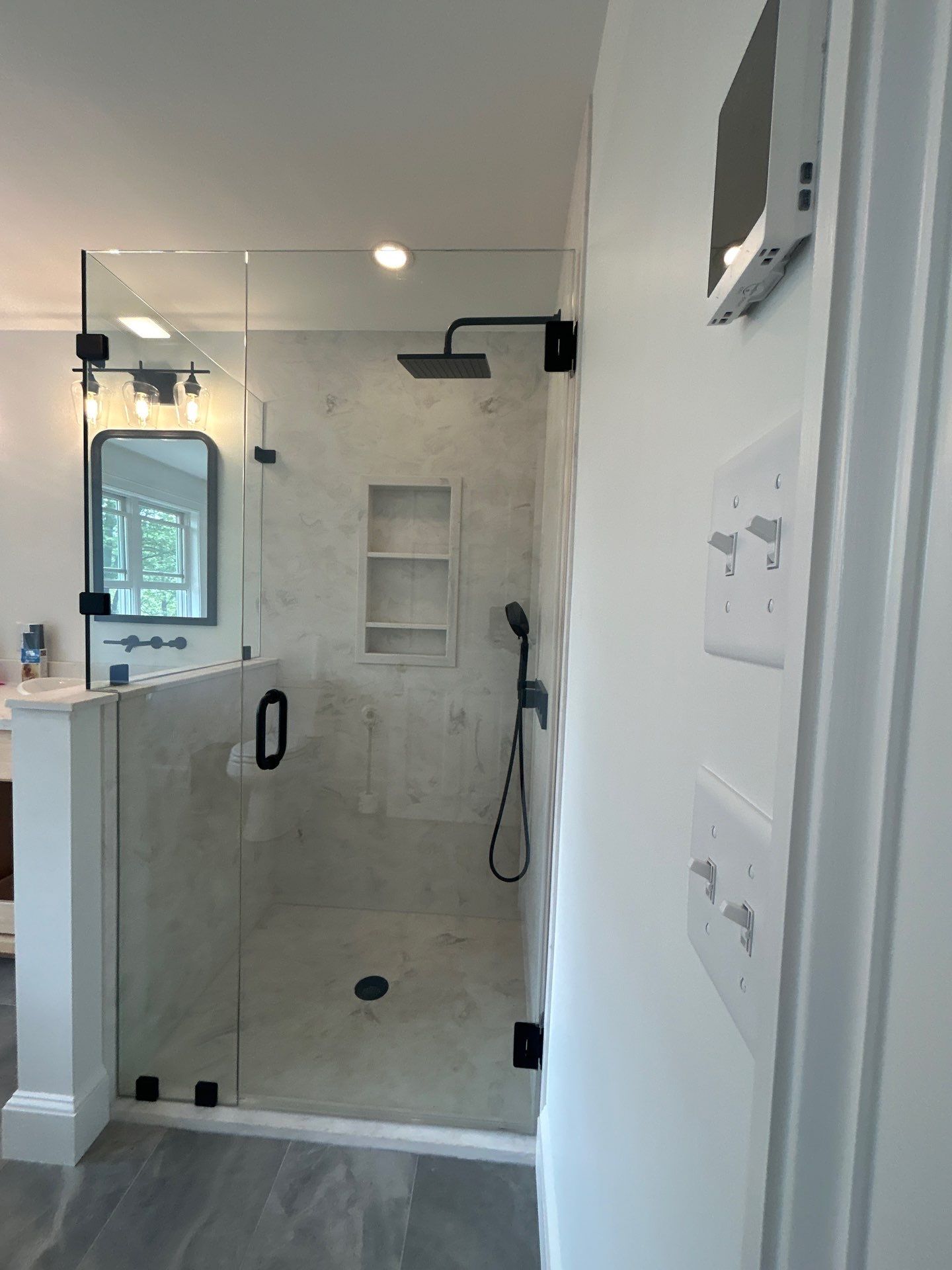 Shower using Tempered Shower Glass by Cheshire Glass Company
