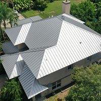 24ga 1.5" Mechanical Seam Silver Metallic by Total Roofing System The Metal Roof Experts
