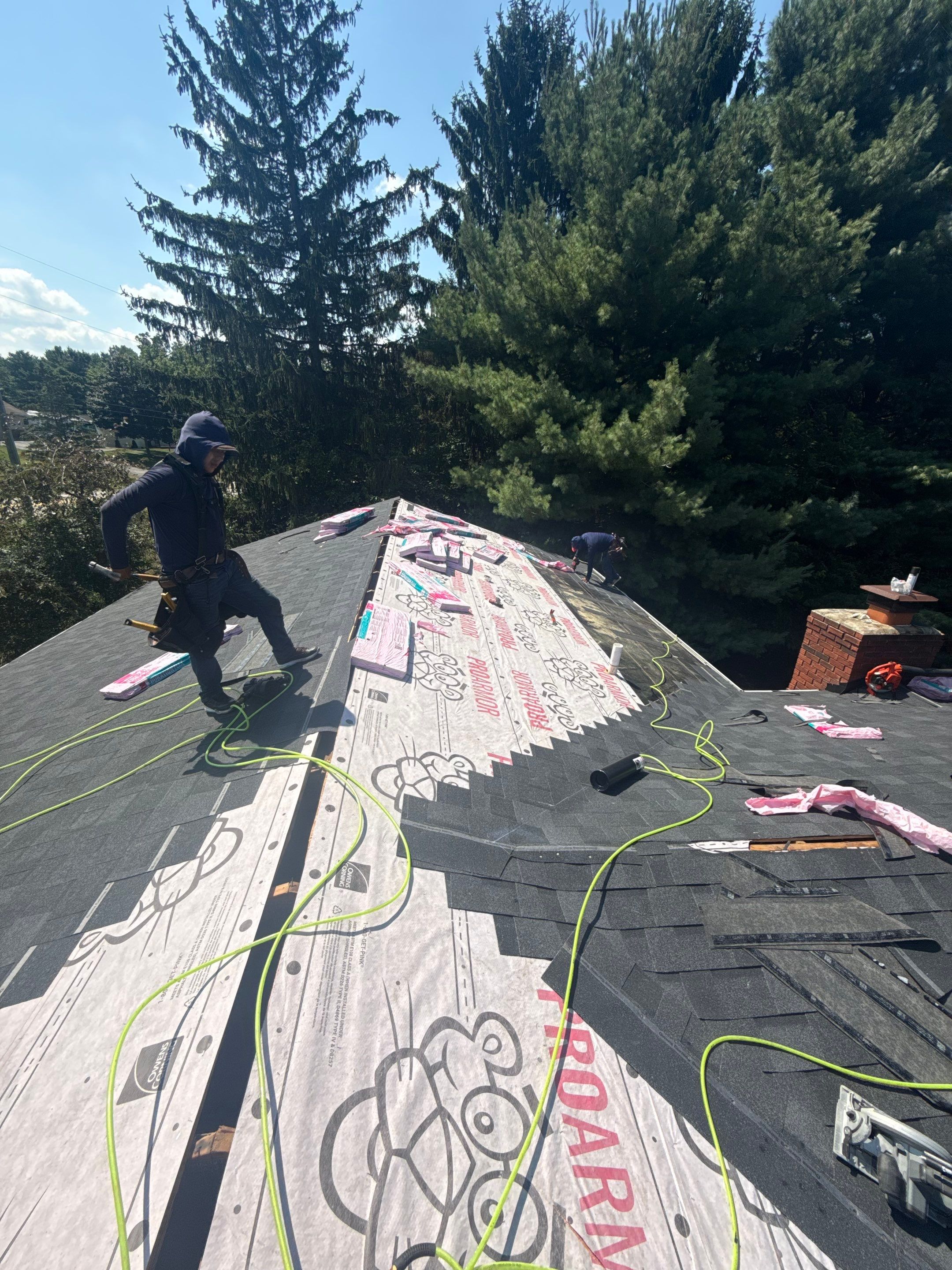 Roof Replacement using Owens Corning Onyx Black by 180 Contractors