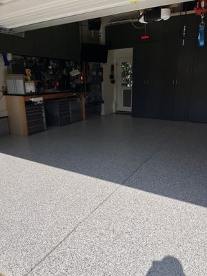 Garage Floor Coating using Coyote
