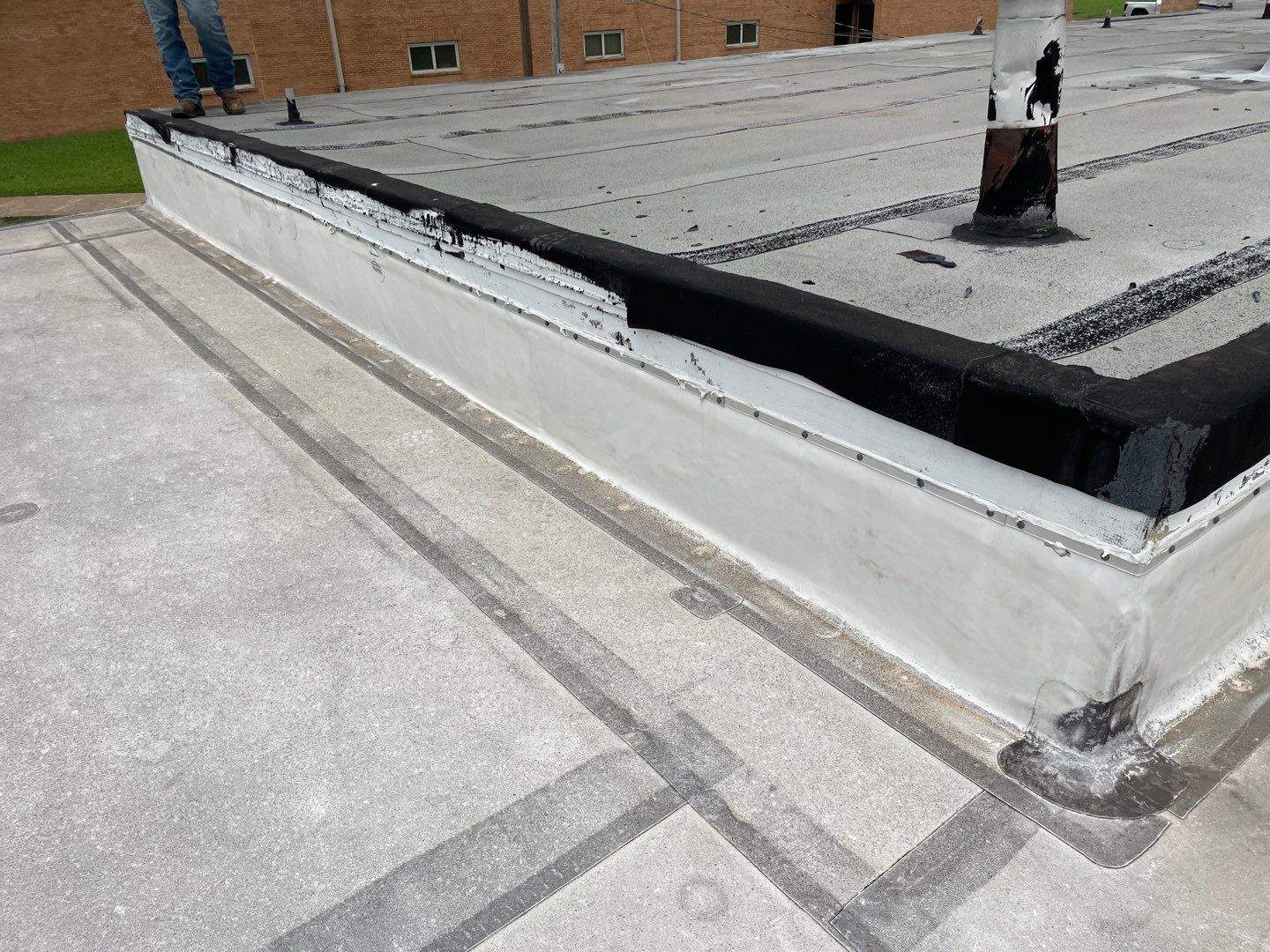 Commercial Roofing Installation using 60 mil PVC by Hostetler Roofing