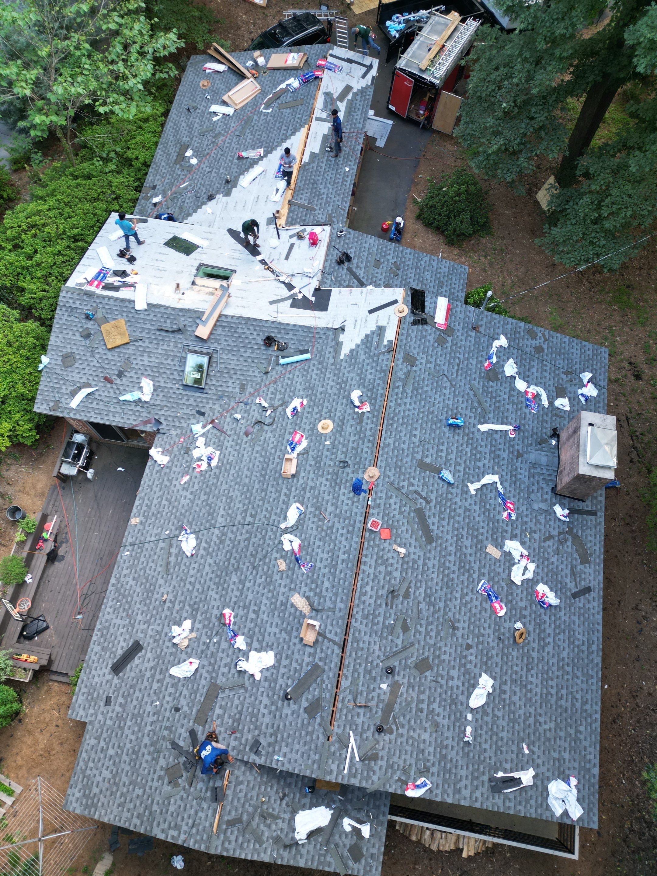 Roof Replacement - GAF Timberline HDZ Pewter Gray  by Pro Performance Roofing