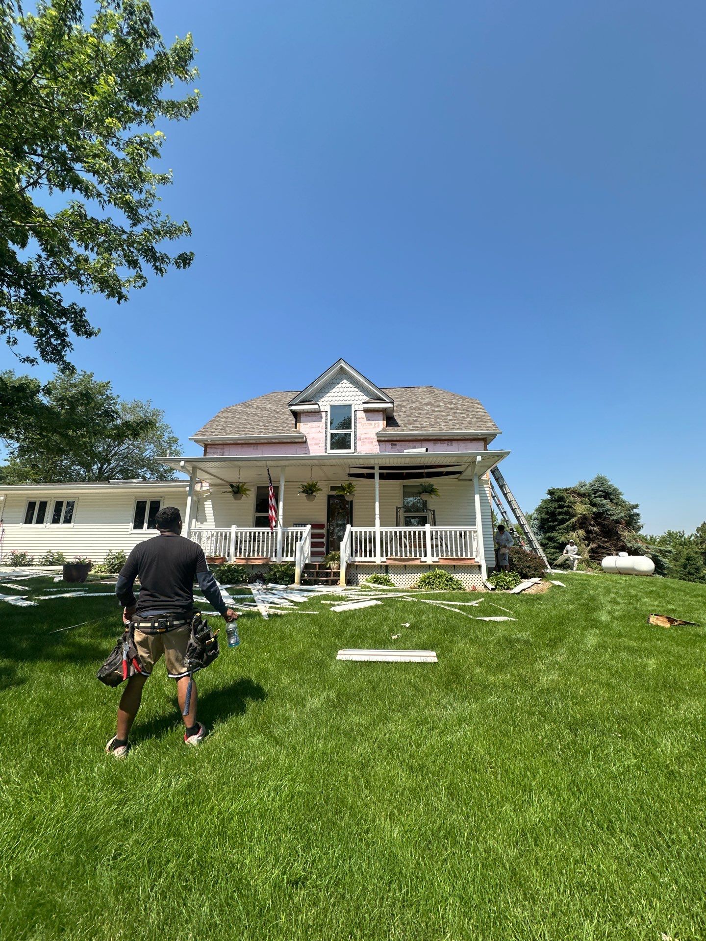 Residential Roofing Installation using Owens Corning Duration Driftwood by Lightning Exteriors
