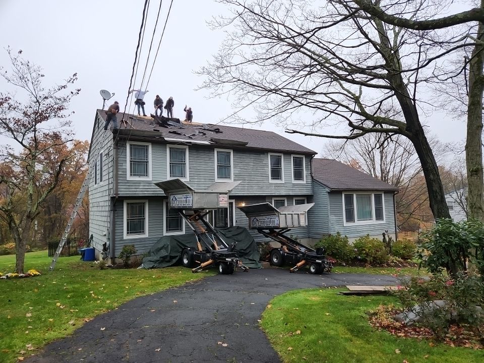 Residential Roofing Installation using Owens Corning TruDefinition Onyx Black by A Plus Exterior