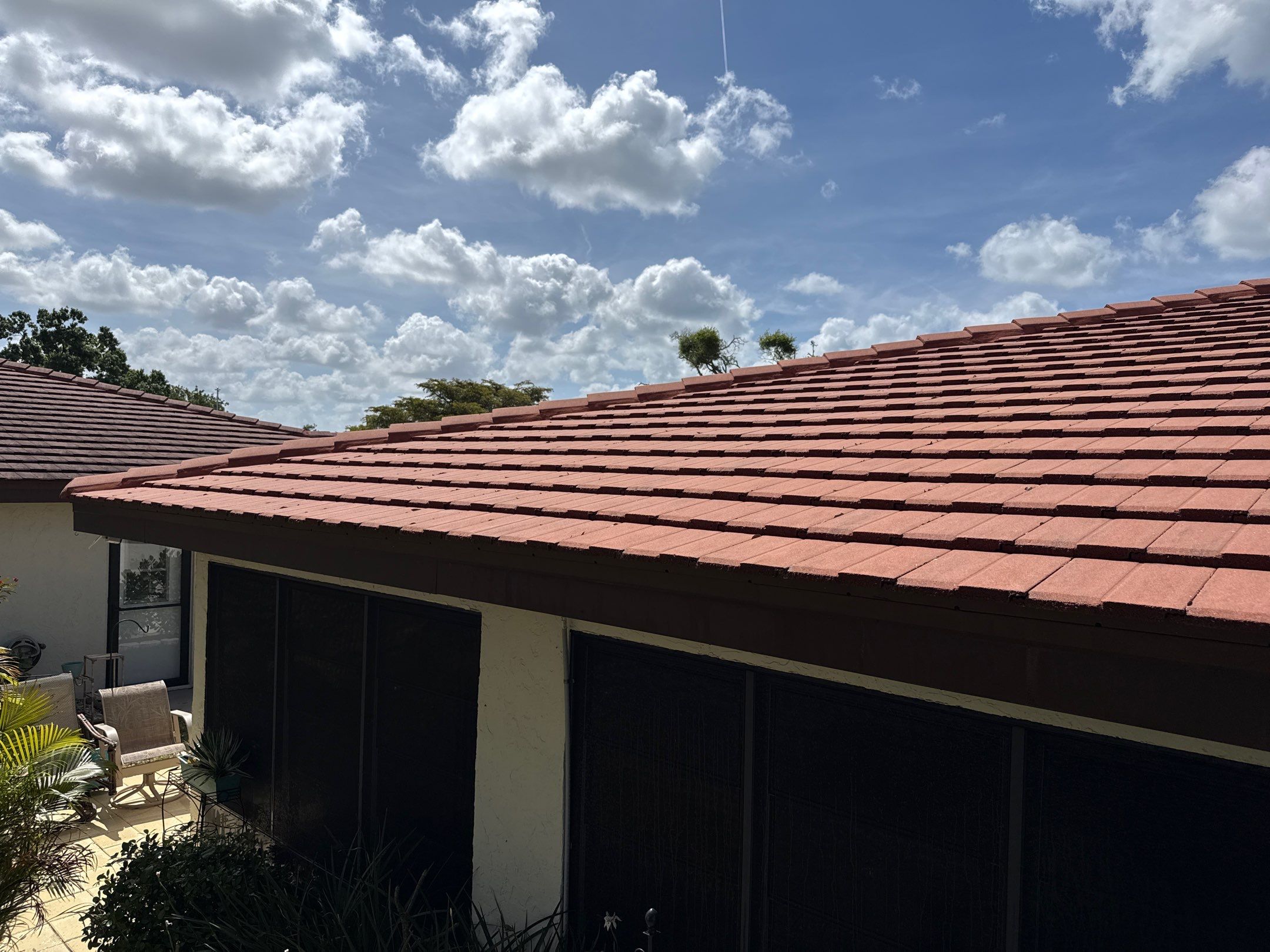 Tile Roof Cleaning in Vivienda at Bradenton, FL | No Roof Walking Method by Sunshine AquaWash