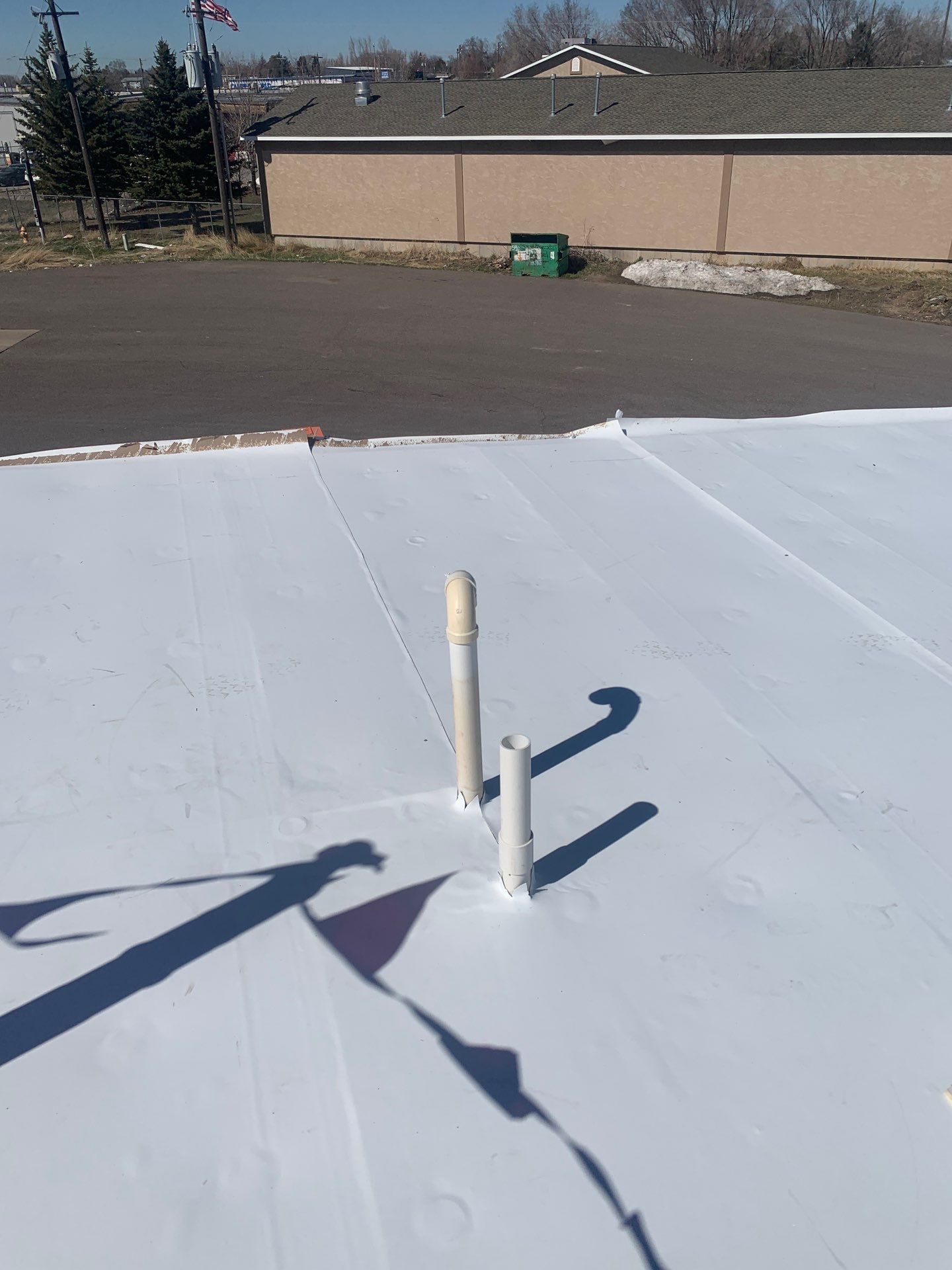 Commercial Roofing Installation using GAF TPO by All County Roofing Inc.