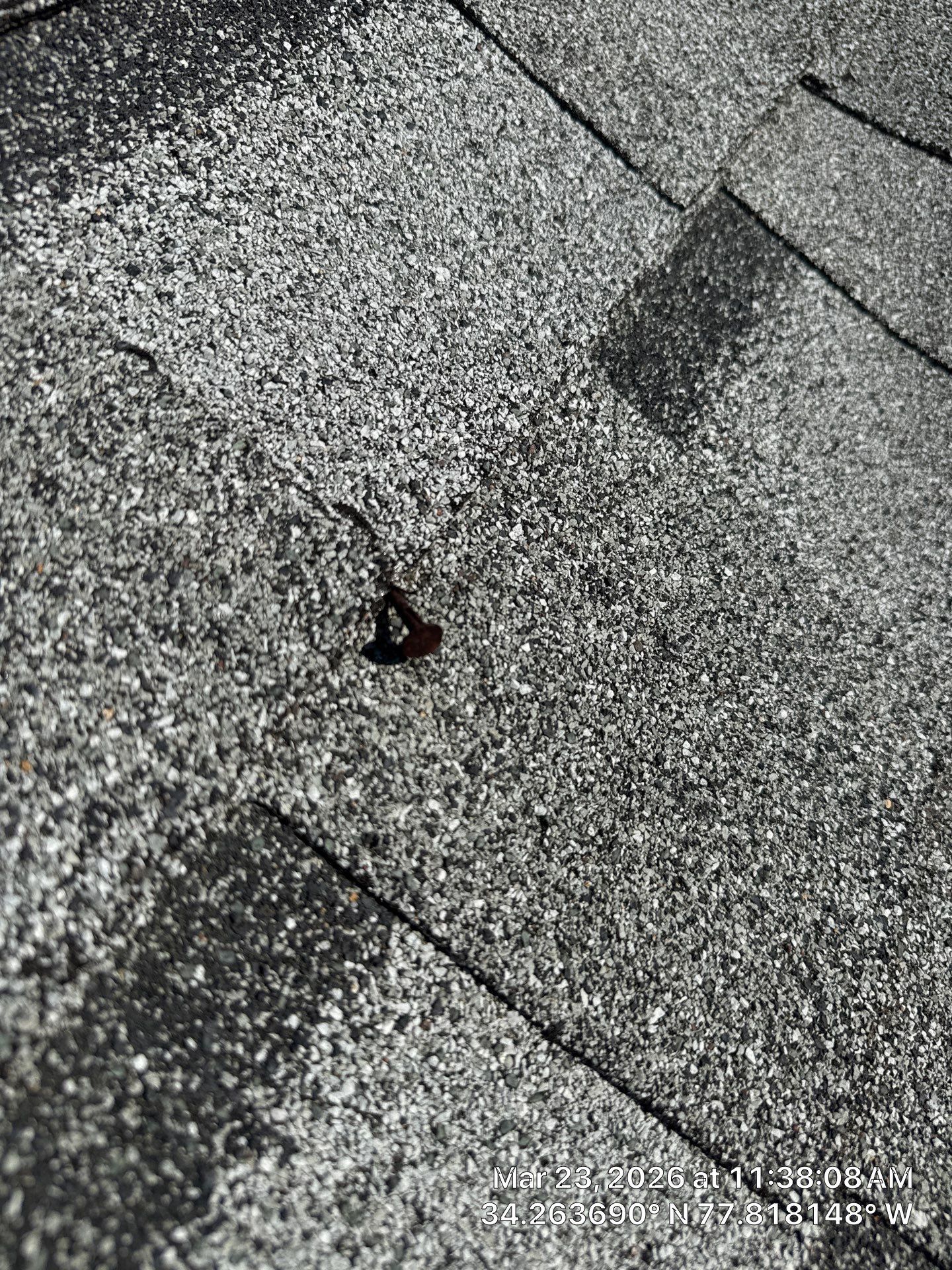 A 5-year-old roof that needed full replacement by North Carolina Roofs