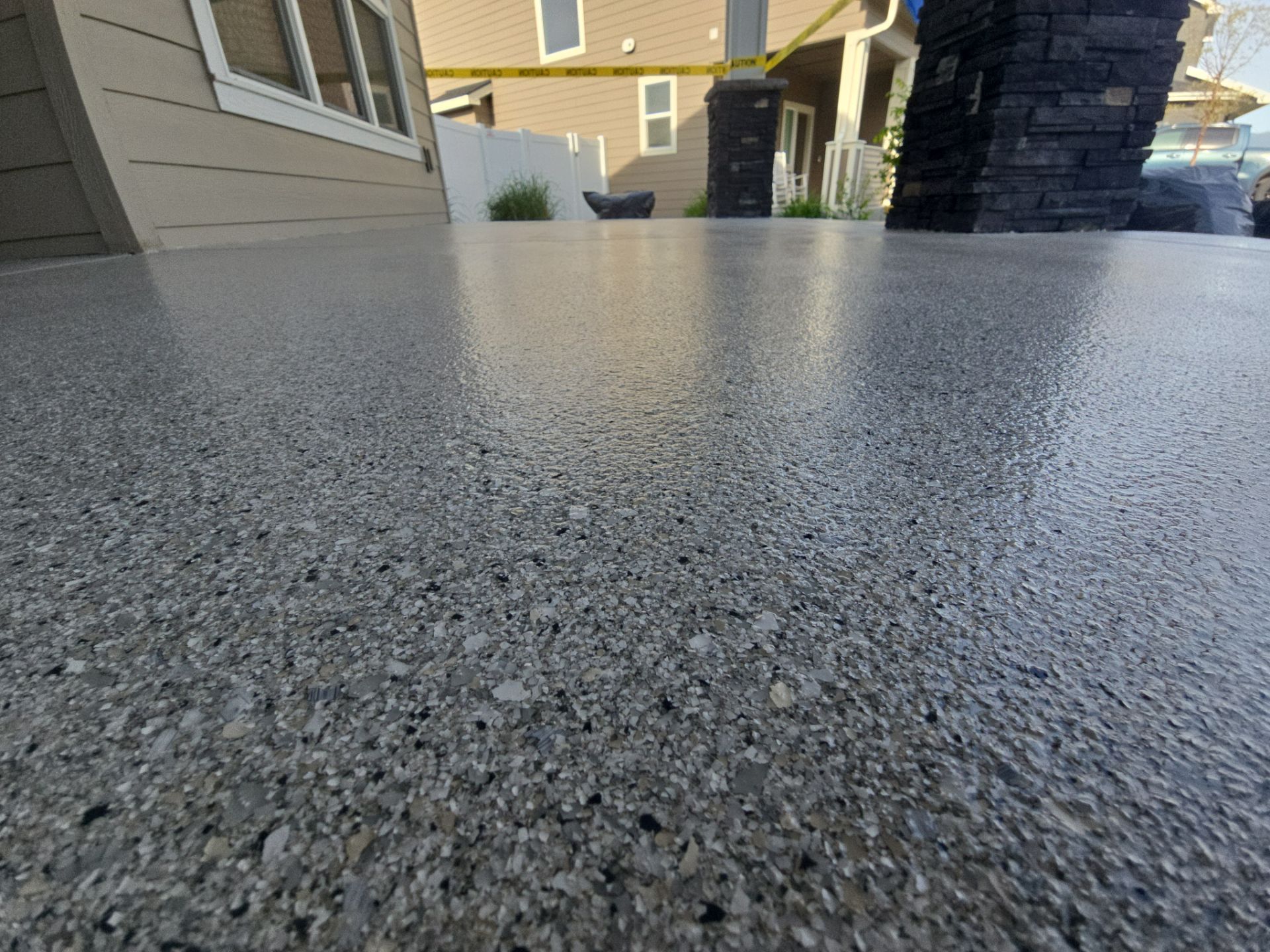 Front Porch Limestone Hybrid Coating in Liberty Lake by Croc Coatings, LLC