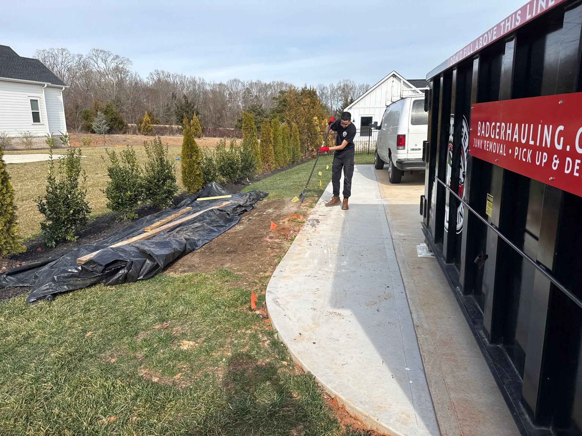 Project in Marvin by Badger Hauling