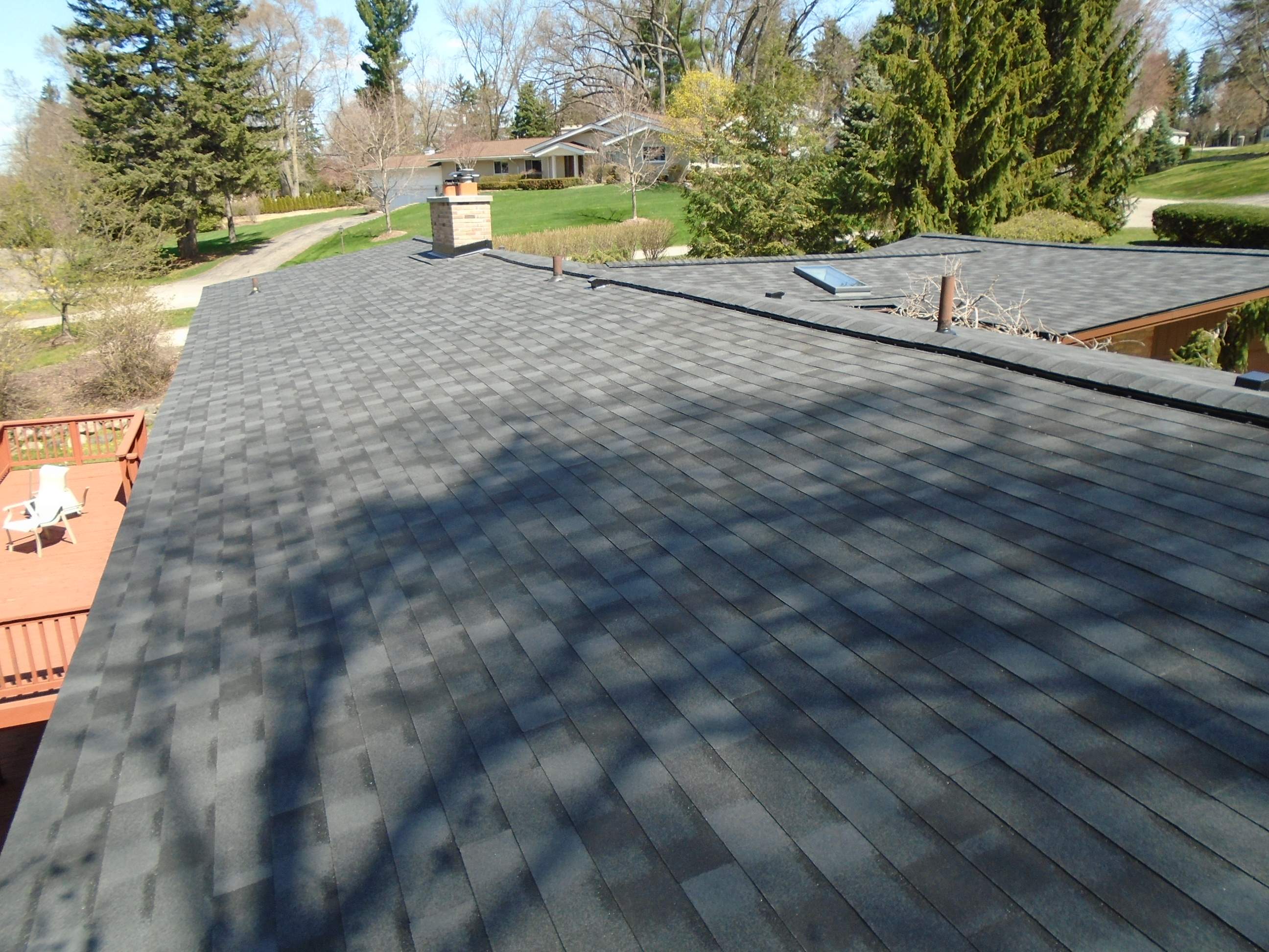 Spray Foam Attic & New Roof  by Bloomfield Construction & Restoration