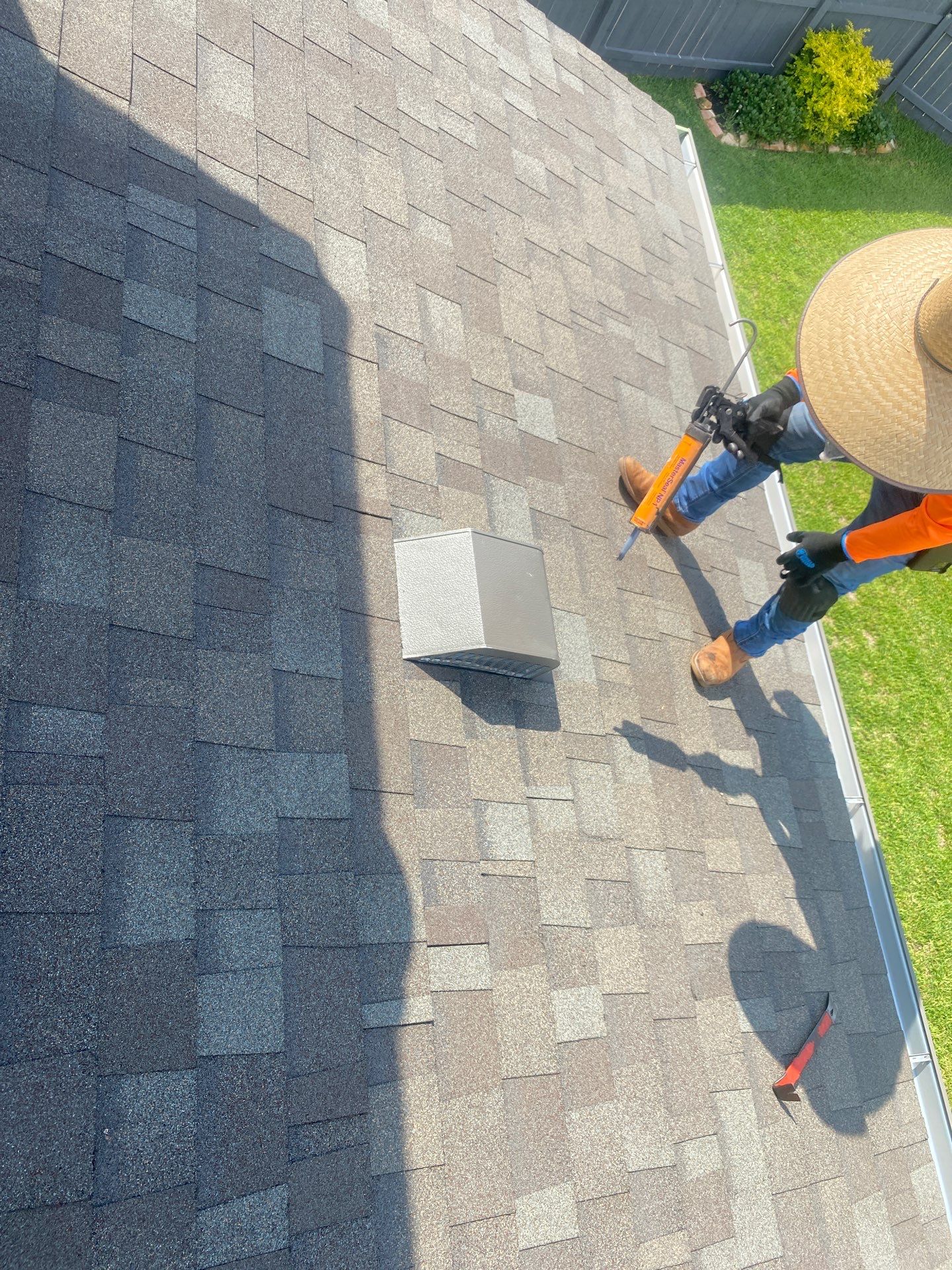 Hail Damage using Owen's Corning Duration (Lifetime) Shingles by Roof Repair Company