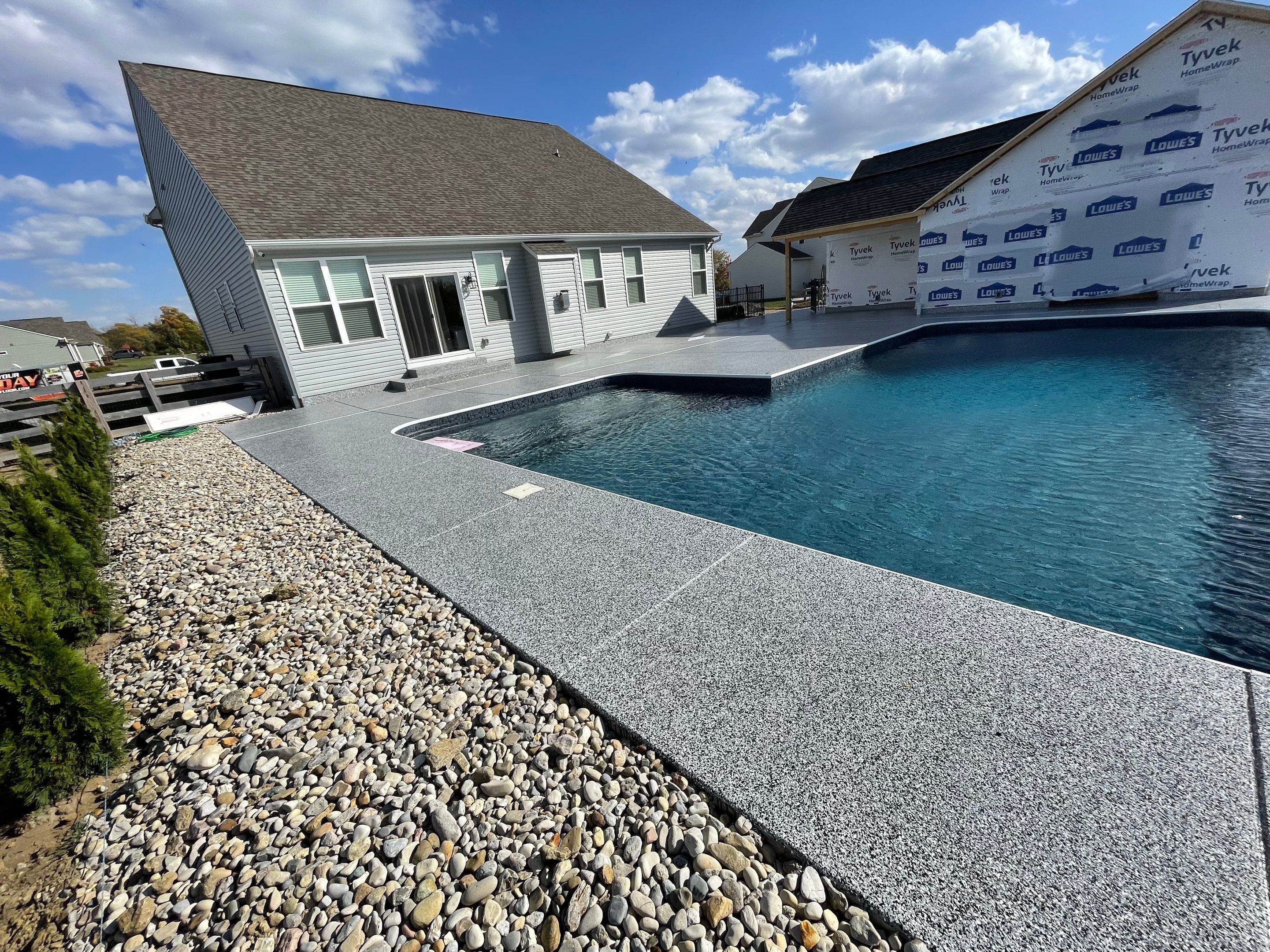 Pool Installation using Domino by Your1DayFloor.com