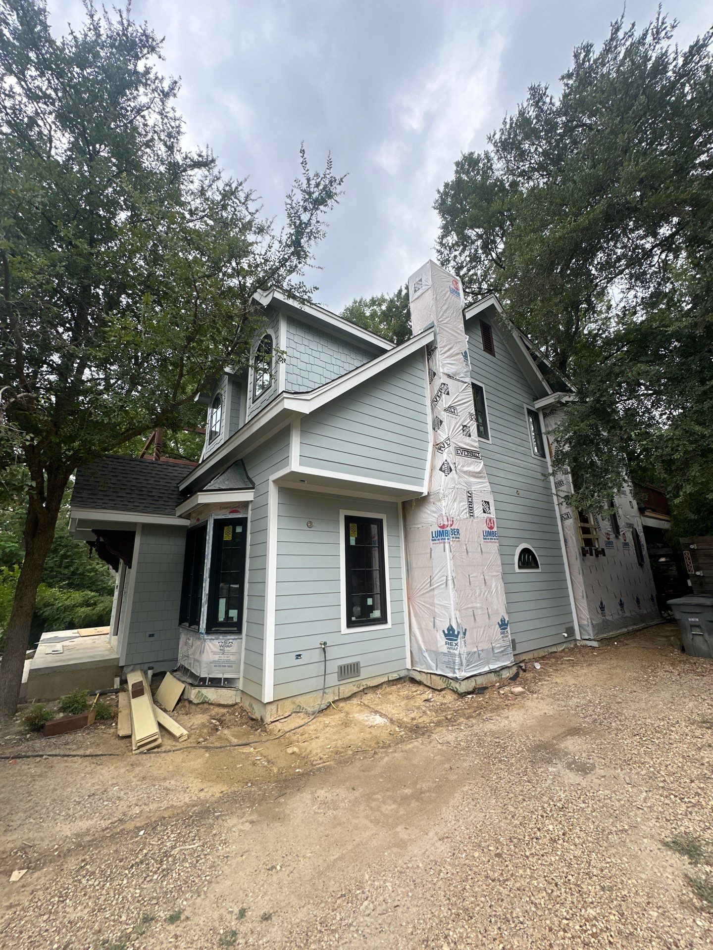 We spray foamed this beautiful and very unique custom home in Dallas by Apex Insulation Solutions