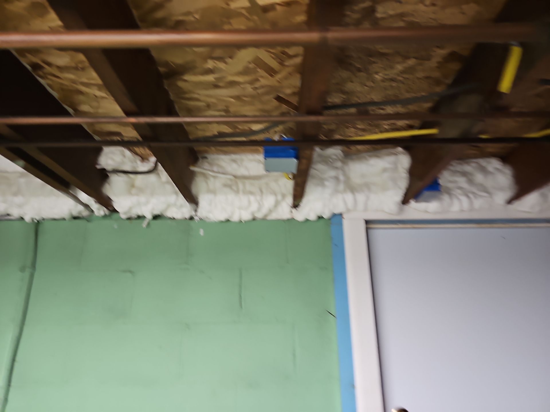 Attic Insulation using open cell spray foam by NYS Foam & Energy