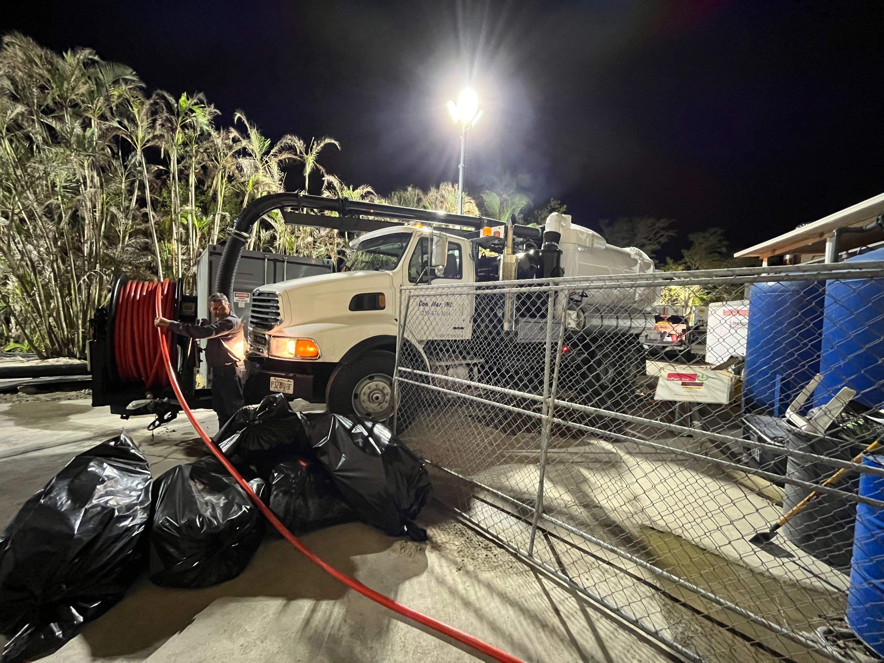 Ritz-Carlton NW Service Area Drain Cleaning by APS Power & Water
