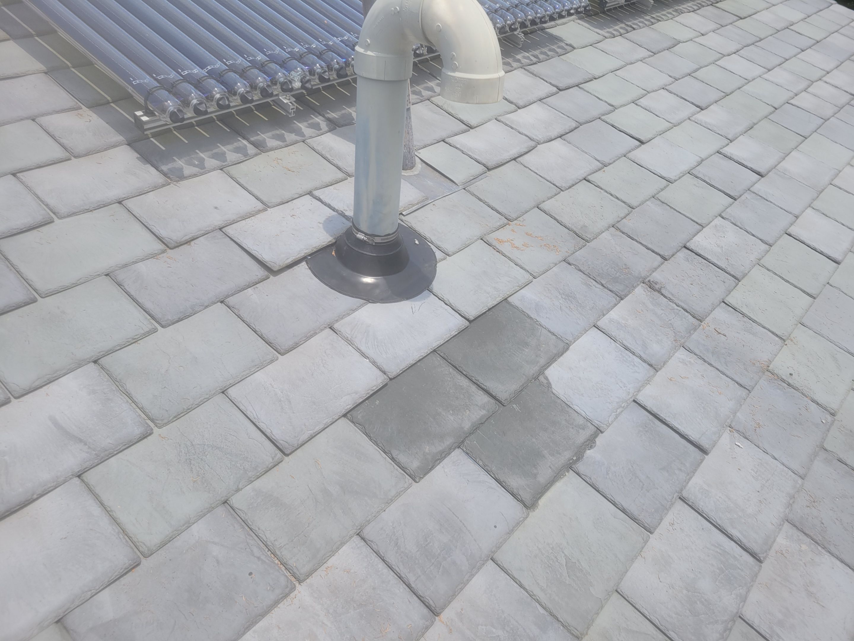 Roof Repair using Eco Star Slate tile by The B.A.R Roofing