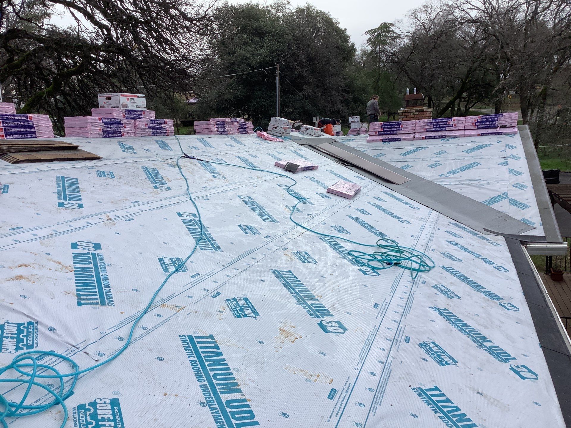 Residential Roofing Installation using Owens Corning Roofing Shingles by Byers Enterprises 