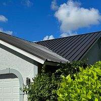24ga 1.5" Mechanical Seam Dark Bronze  by Total Roofing System The Metal Roof Experts