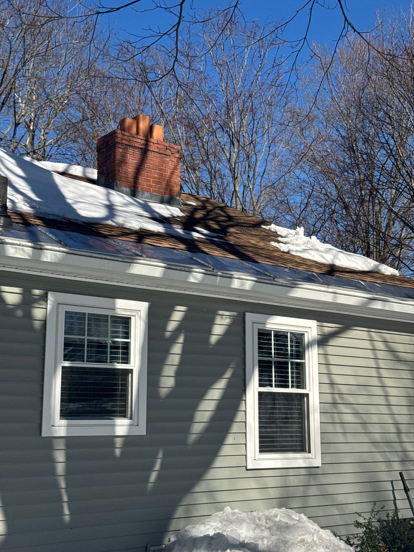 Snow/Ice Belt & Ice Dam Removal Project in Woburn by Mighty Dog Roofing of Greater Middlesex County