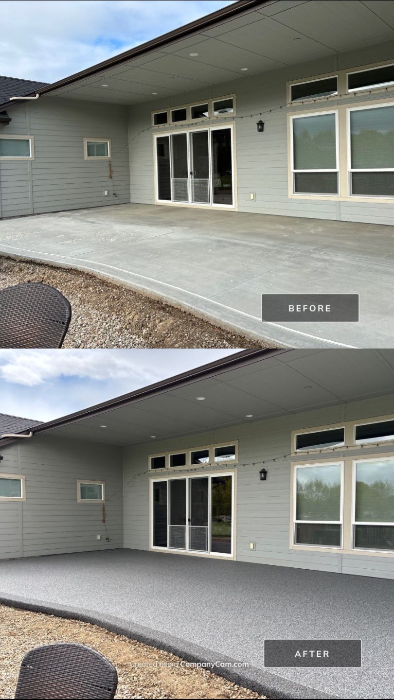 Patio Transformation with Mr. Mudd's Vuba Stone by Mr. Mudd Concrete