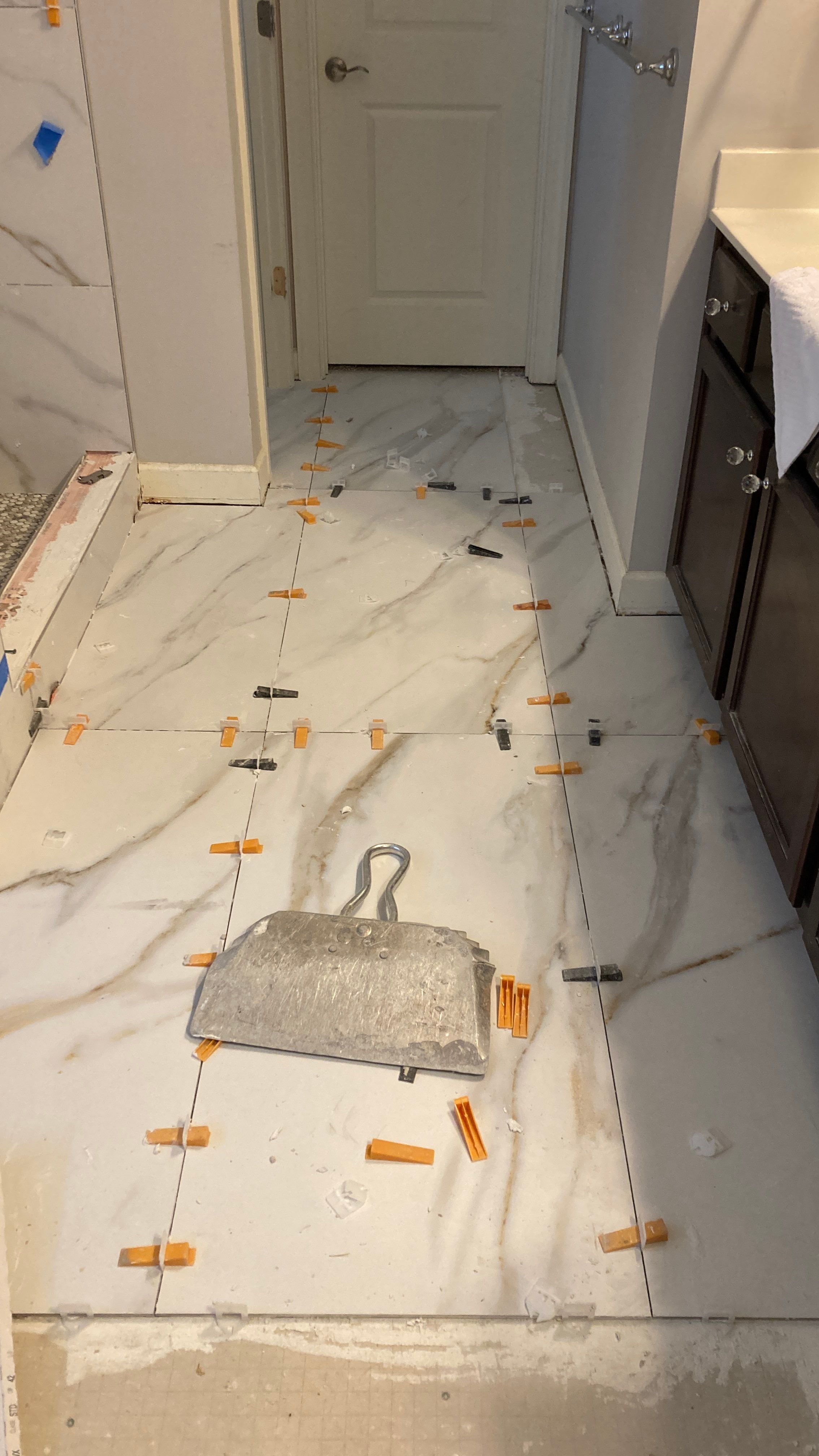 Tile Bath Remodel by Footprints Floors of Nashville