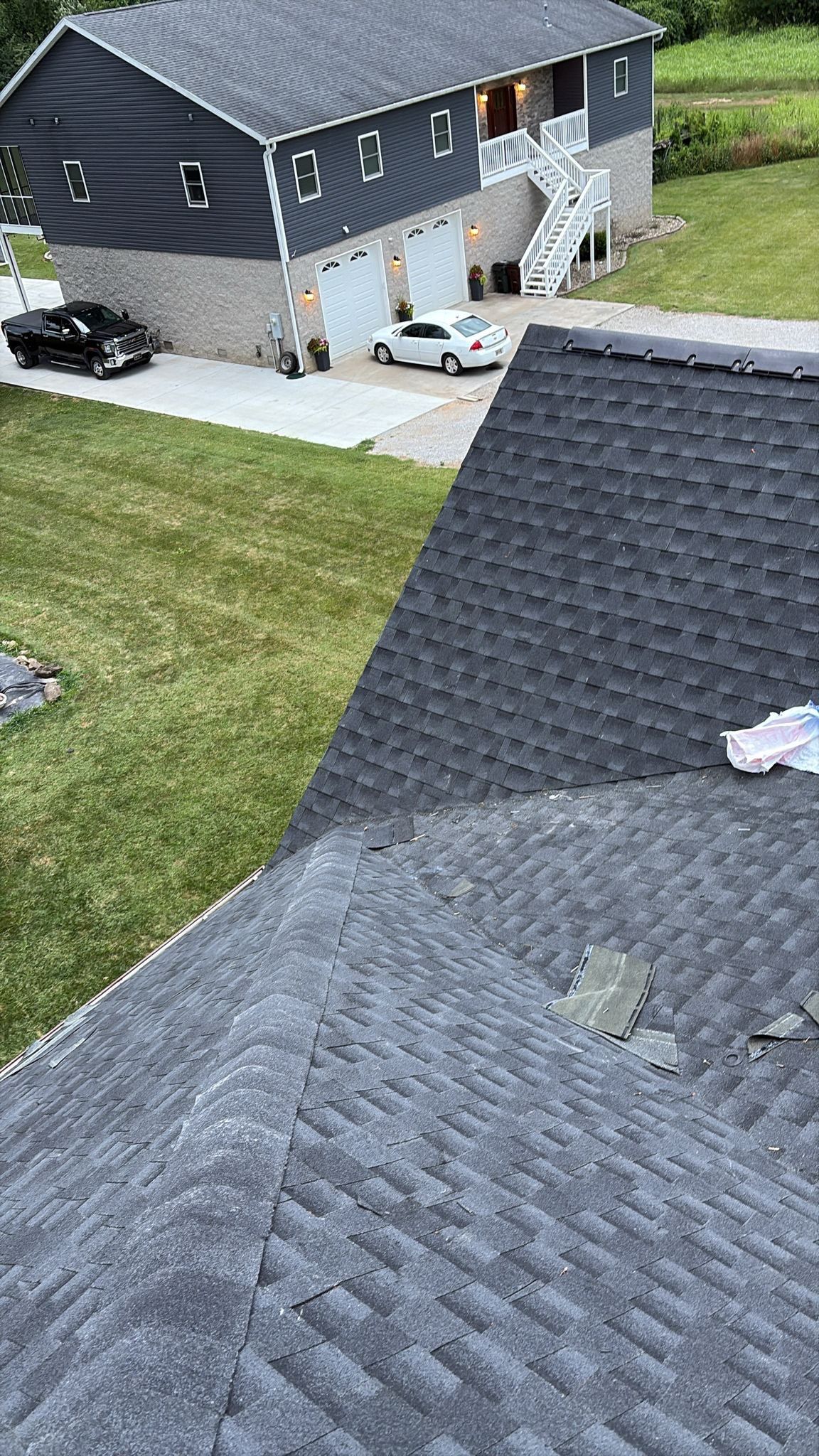 Residential Roofing Installation using GAF Timberline HDZ Charcoal by Rainstoppers Roofing