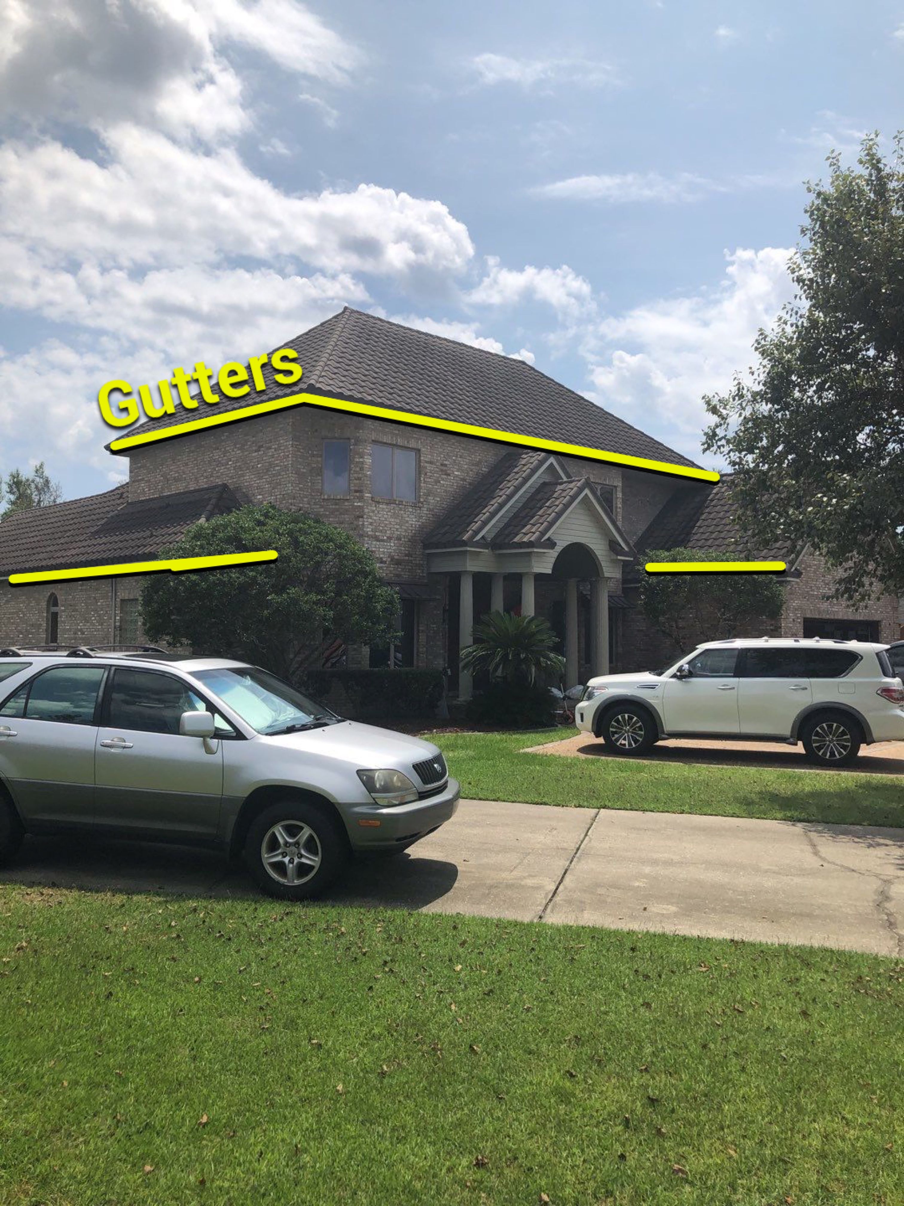Seamless Gutter Installation with Wicker Color K-Style Gutters and LeafBlaster Pro Mesh Gutter Guards by Gutter Professors