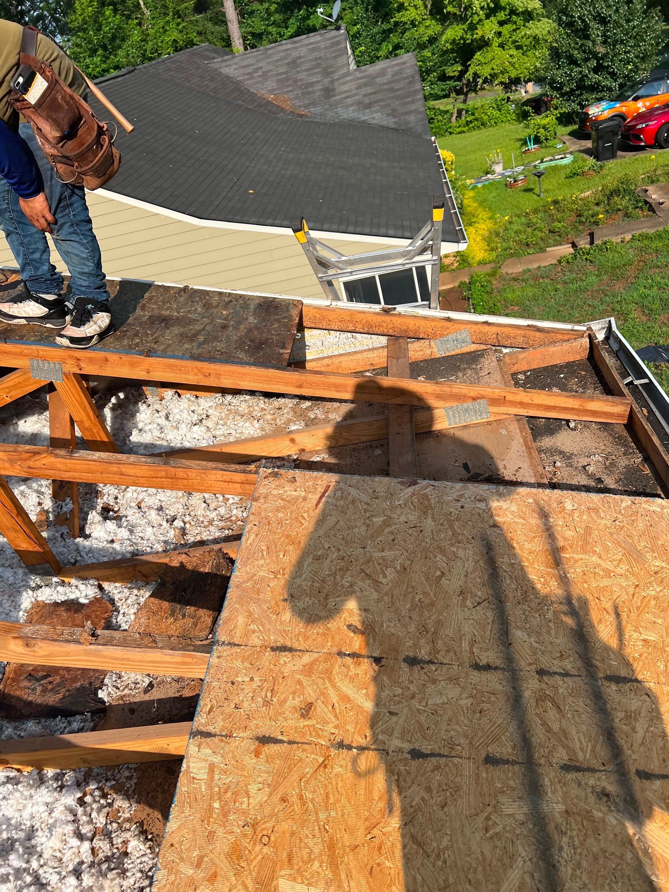 Architectural Shingle Roof Replacement with New Skylights in Woodstock by Mosaic Roofing Company