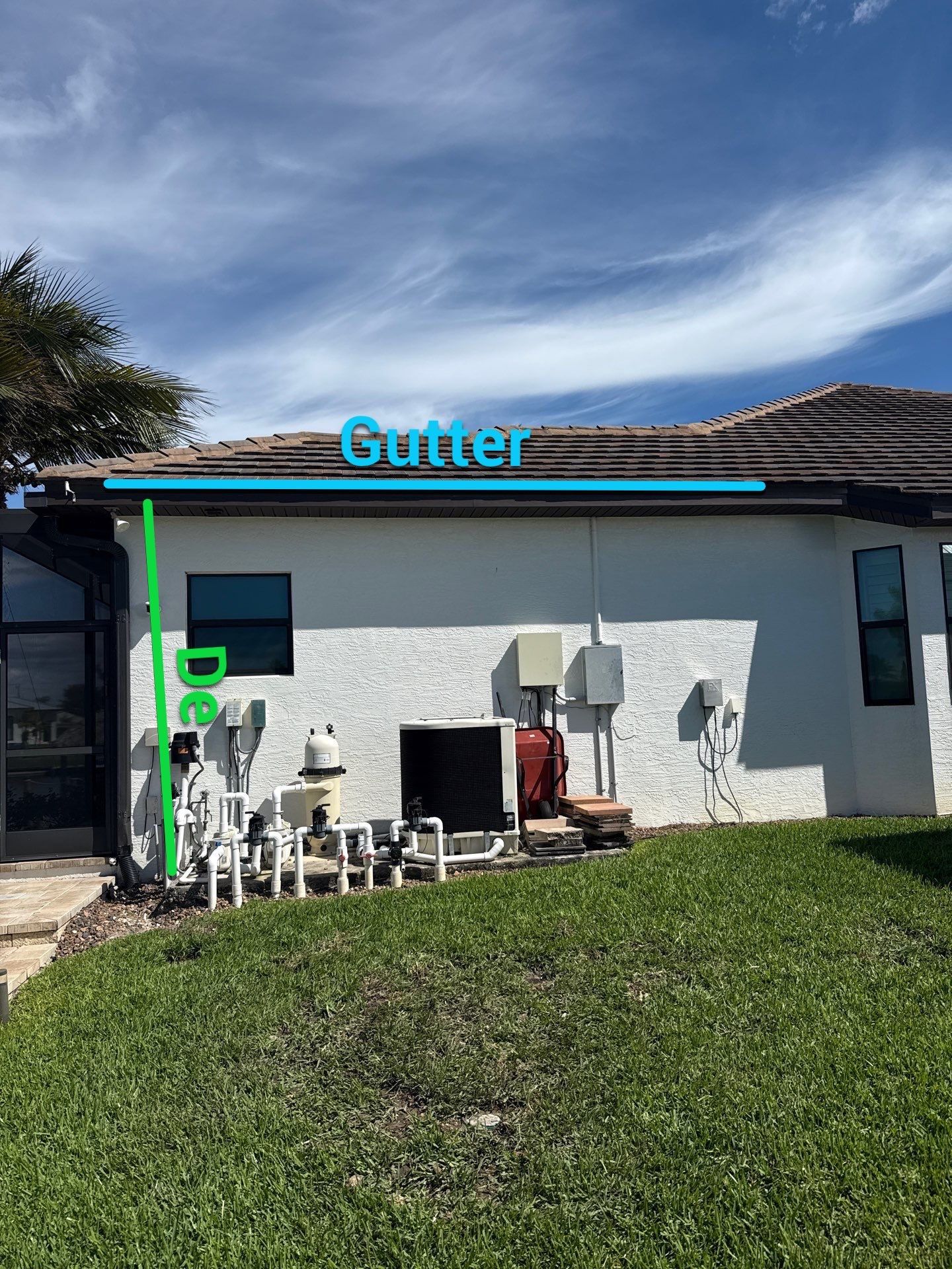 6 Inch Seamless Gutters using Musket Brown Seamless Gutters in Cape Coral FL by Gutter Professors