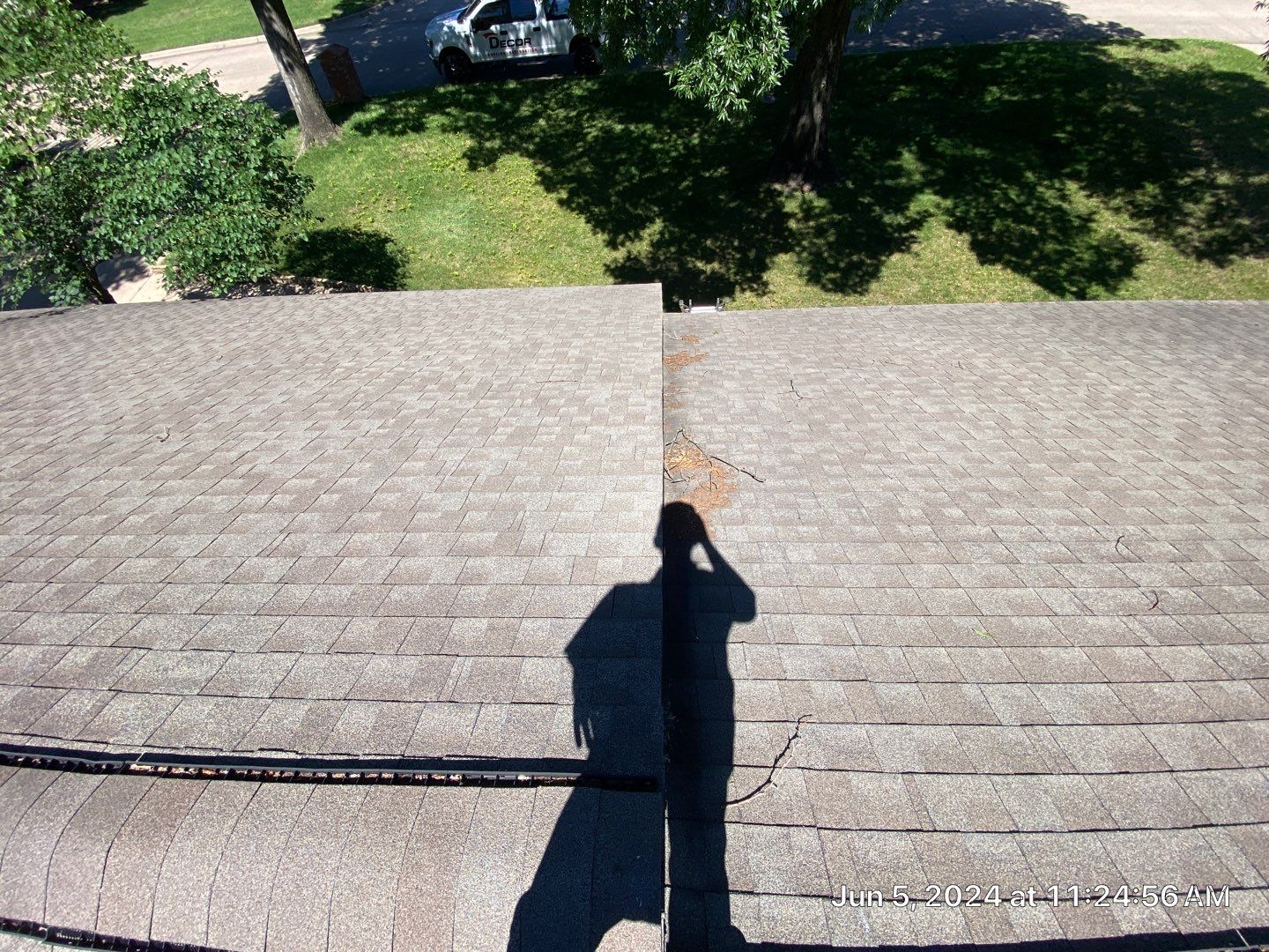 Hail inspection in Bartlesville by Decor Roofing & Restoration