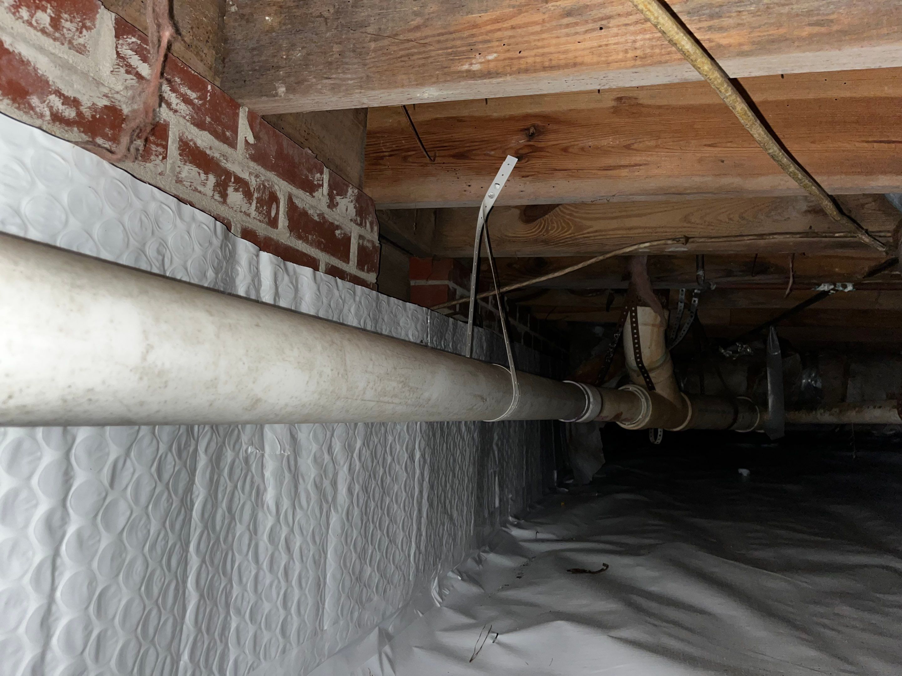 Impact Choice Encapsulation with French Drain and Crawlspace Doors by Impact Crawlspace